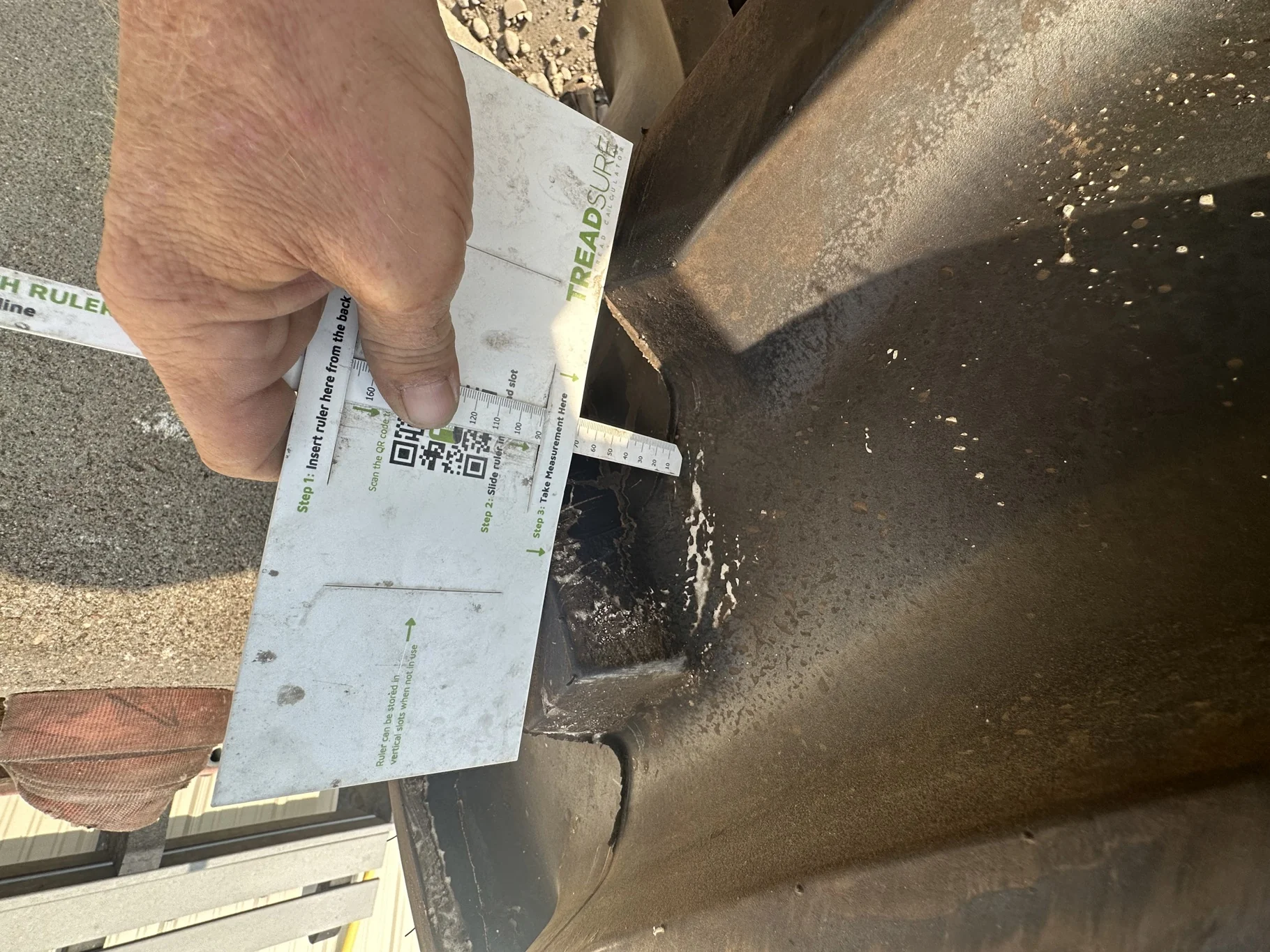 Take-Off 800/70R38 Mitas SFT (173D/176A8) TL on a 27 X 38 JD Yellow Stub Disc 12 Hole JD"55" W image 6