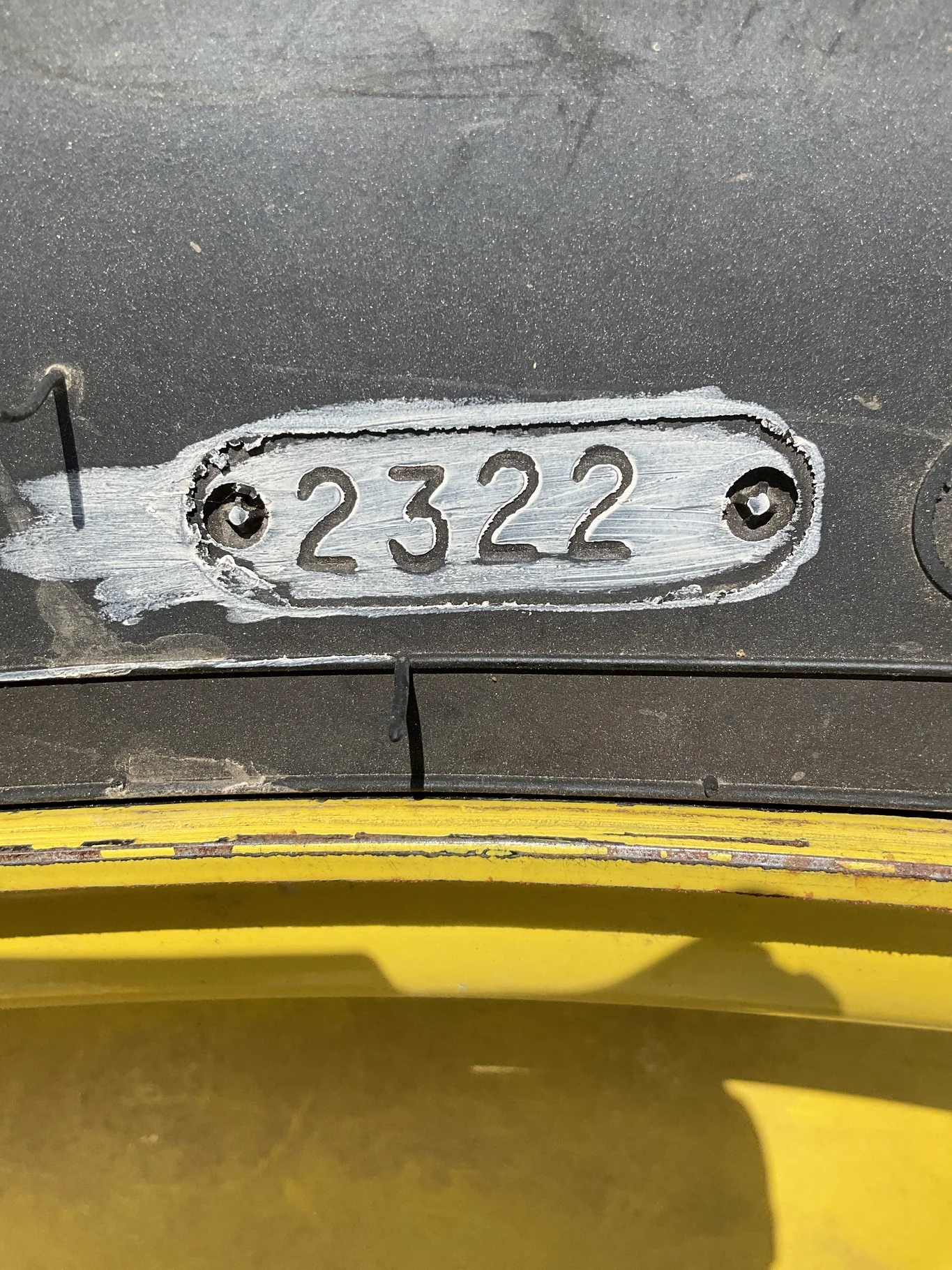 Used 320/80R42 150D Goodyear Optitrac TL R-1W 85-90 On 10 x 42 24-33-31.50 Waffle 3Bolt Yellow Wheel image 3