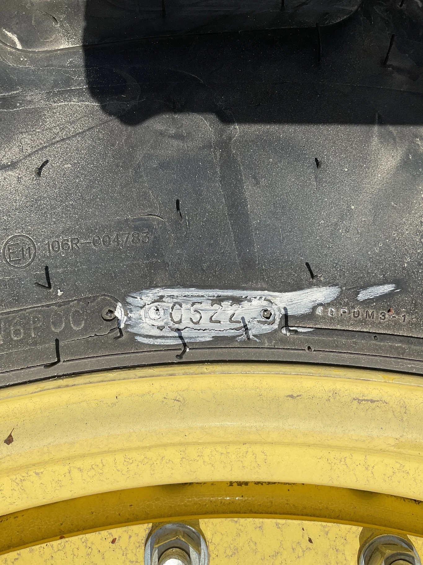Take-Off 380/80R38 142D Goodyear Optitrac TL R-1W 95-100% On 12 x 38 10-13.19-11.07 10"BS Titan image 3