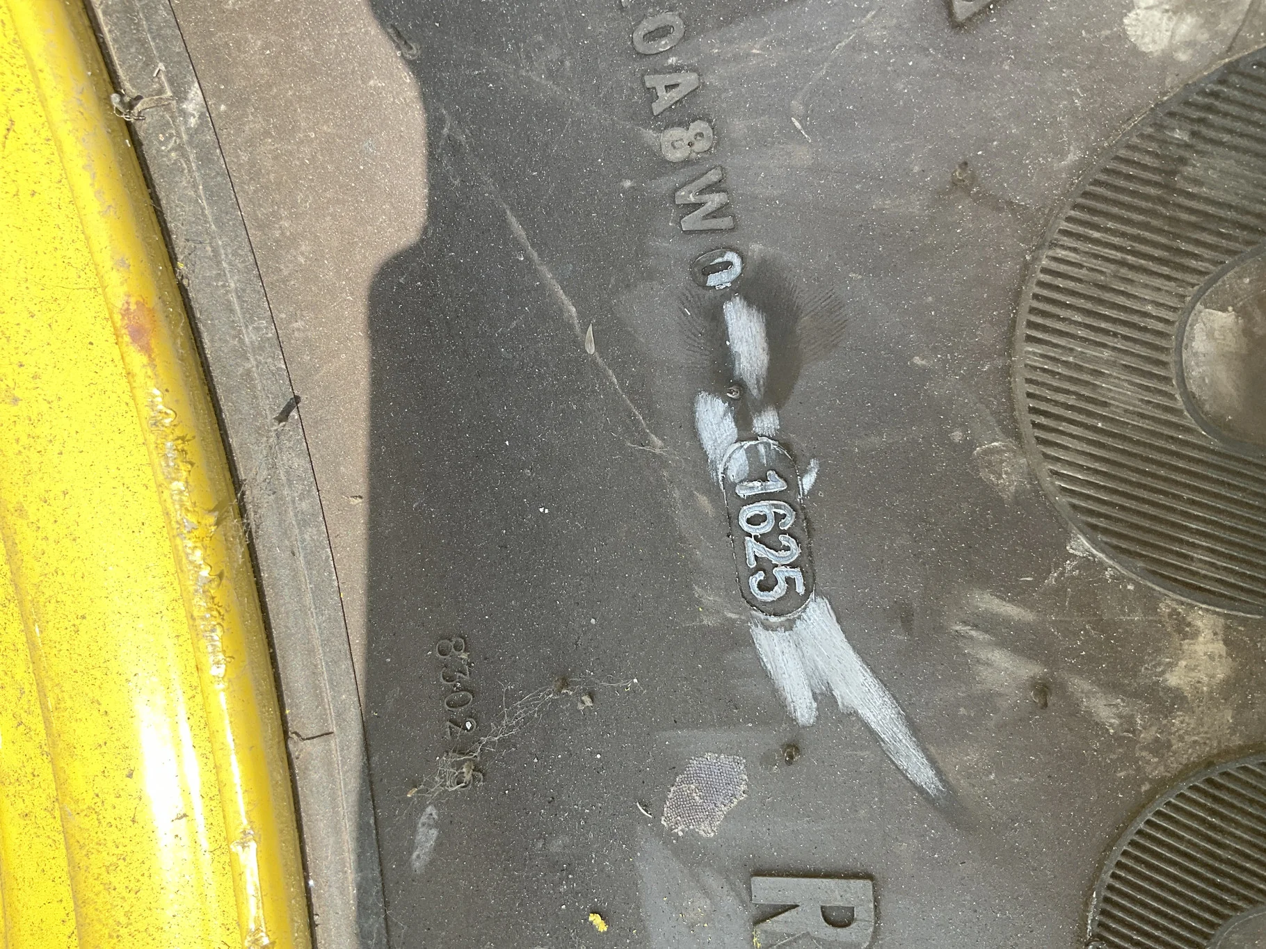 Take-Off 460/85R34 147A8 Mitas AC85 TL R-1W 95-100% On 15 x 34 8-8-6 11.5"BS Yellow 4/2 Rail image 3