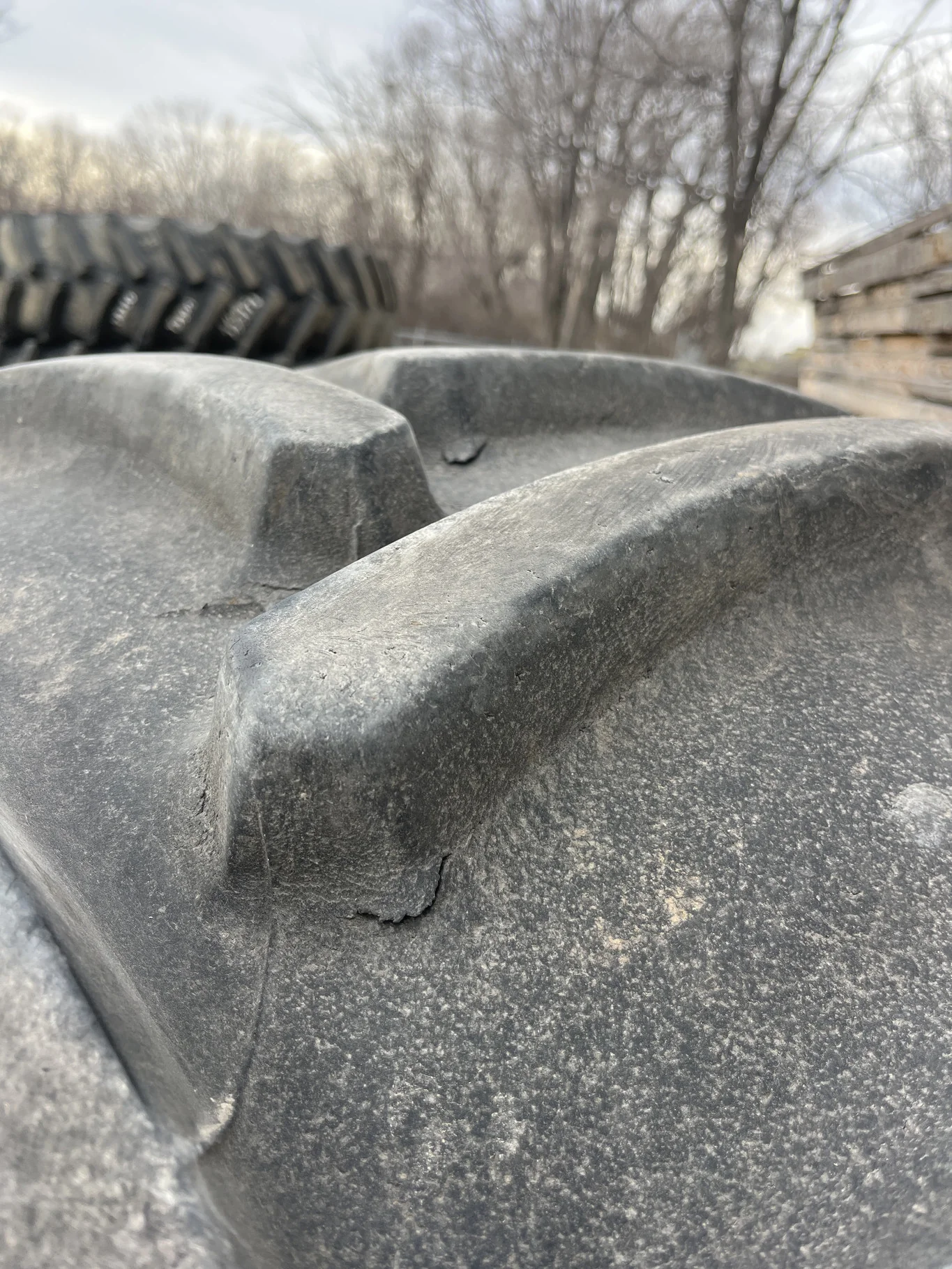 Used VF600/70R28 173D Goodyear Optitrac H+ TL R-1W 80-85% On 21 x 28 10-8.858-6.92 9"BS Titan Silver image 5