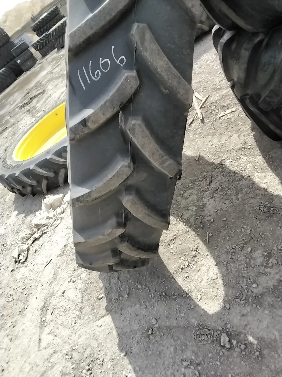 Used 380/90R54 152B Goodyear Optitrac TL R-1W  90-95% On 12 x 54 12-32.047-30.078 8"BS Titan Yellow image 2