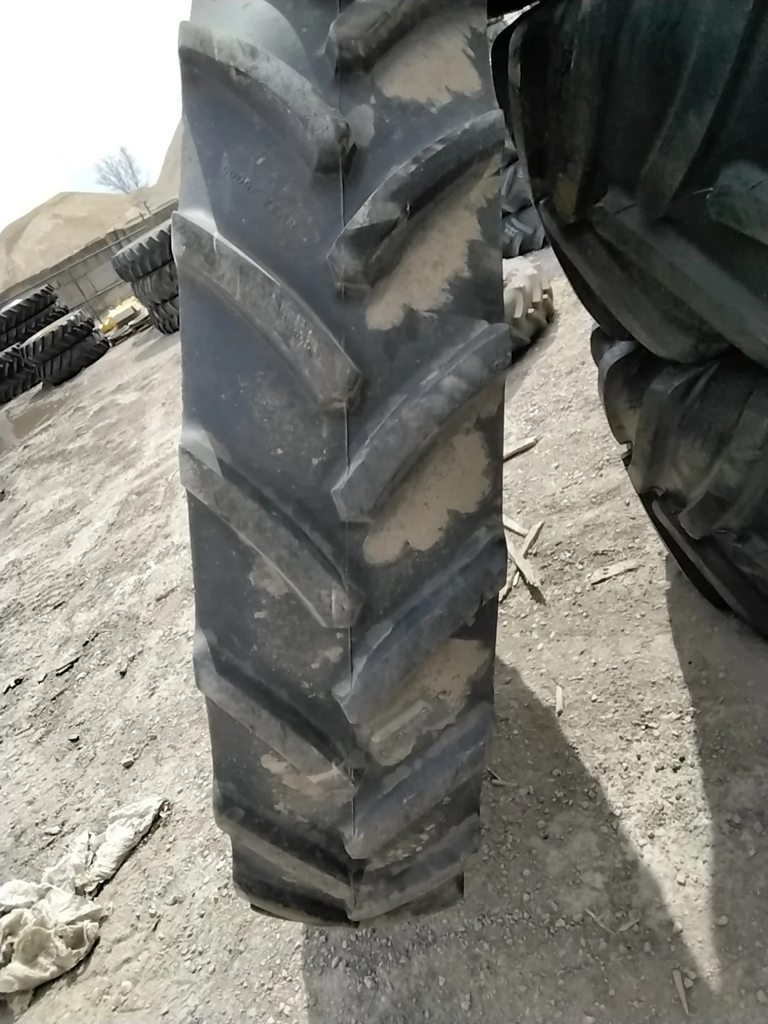 Used 380/90R54 152D Goodyear Optitrac TL R-1W 90-95% On 12 x 54 10-13.19-11.07 14"BS Titan Yellow image 2