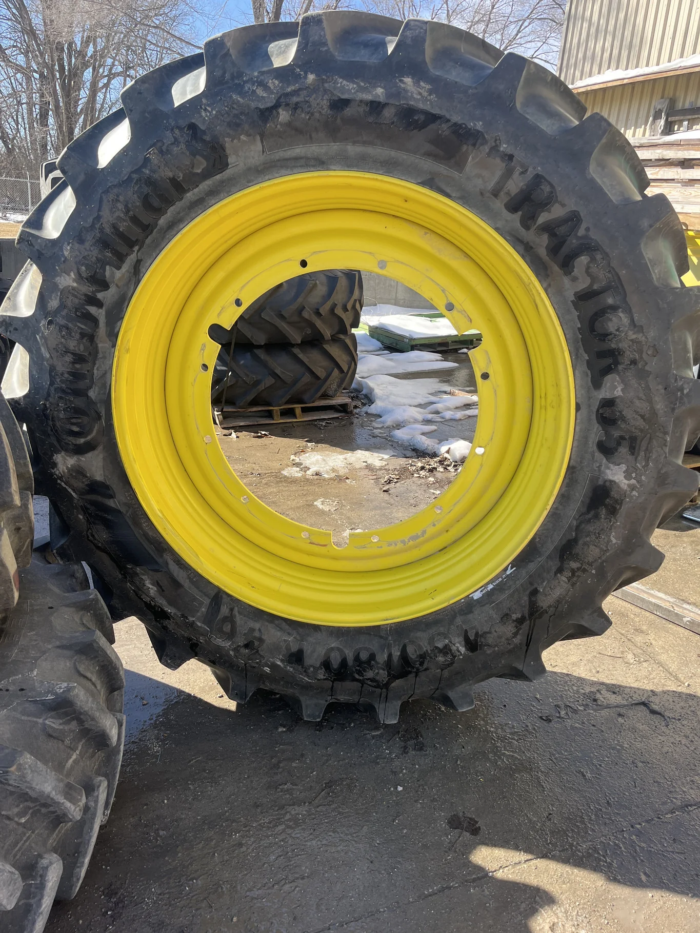 Used 480/80R46 158B Continental Tractor 85 TL R-1W 85-90% On 16/46 12-32.047-30.078 5"BSYellow