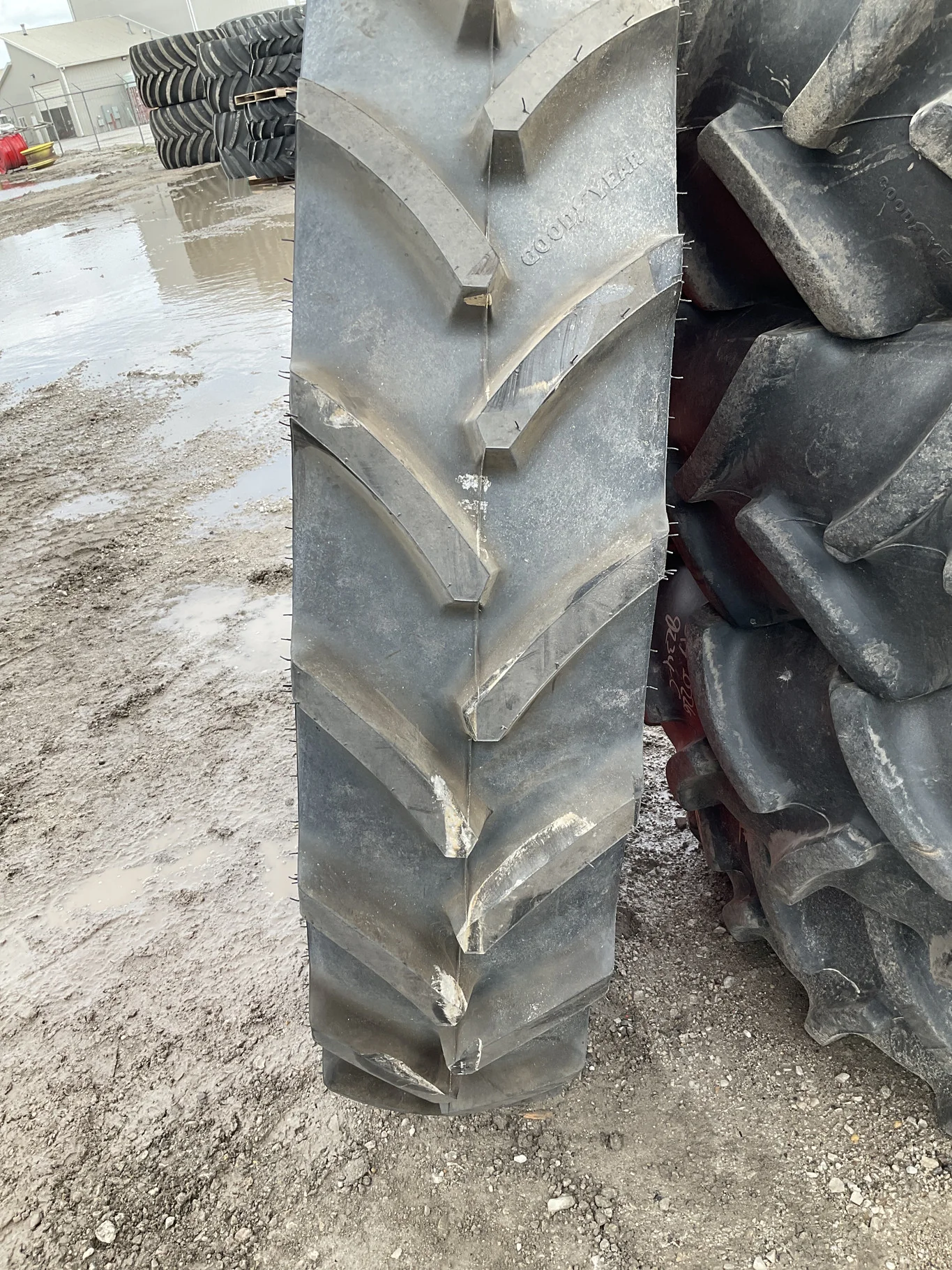 Take-Off 320/90R50 148D Goodyear Optitrac TL R-1W 95-100% On 10 x 50 8-10.82-8.78 8"BS Red Waffle image 2