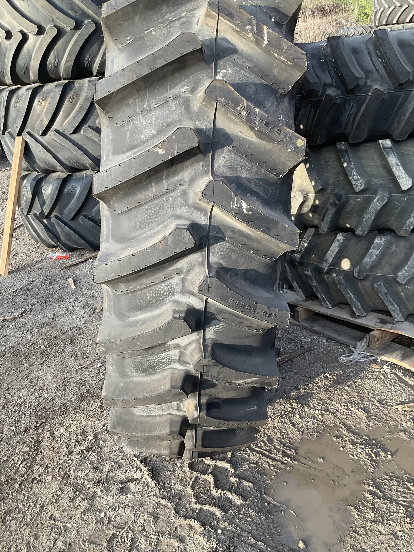 Take-Off 480/80R50 159B Firestone DT23 TL R-1W 95-100% On 15 x 50 10-13.19-11.07 12"BS Titan Yellow image 2