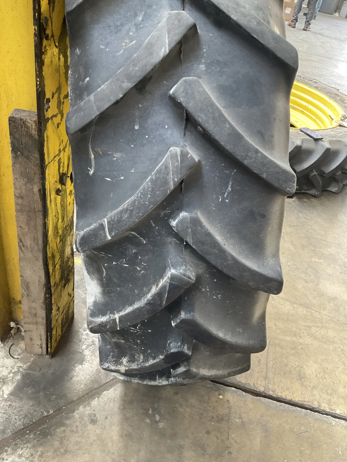 Used 380/85R30 135A8 Mitas AC85 TL R-1W 90-95% On 13 x 30 10-13.19-11..07 12.75"BS Yellow 4/2 Rail image 2
