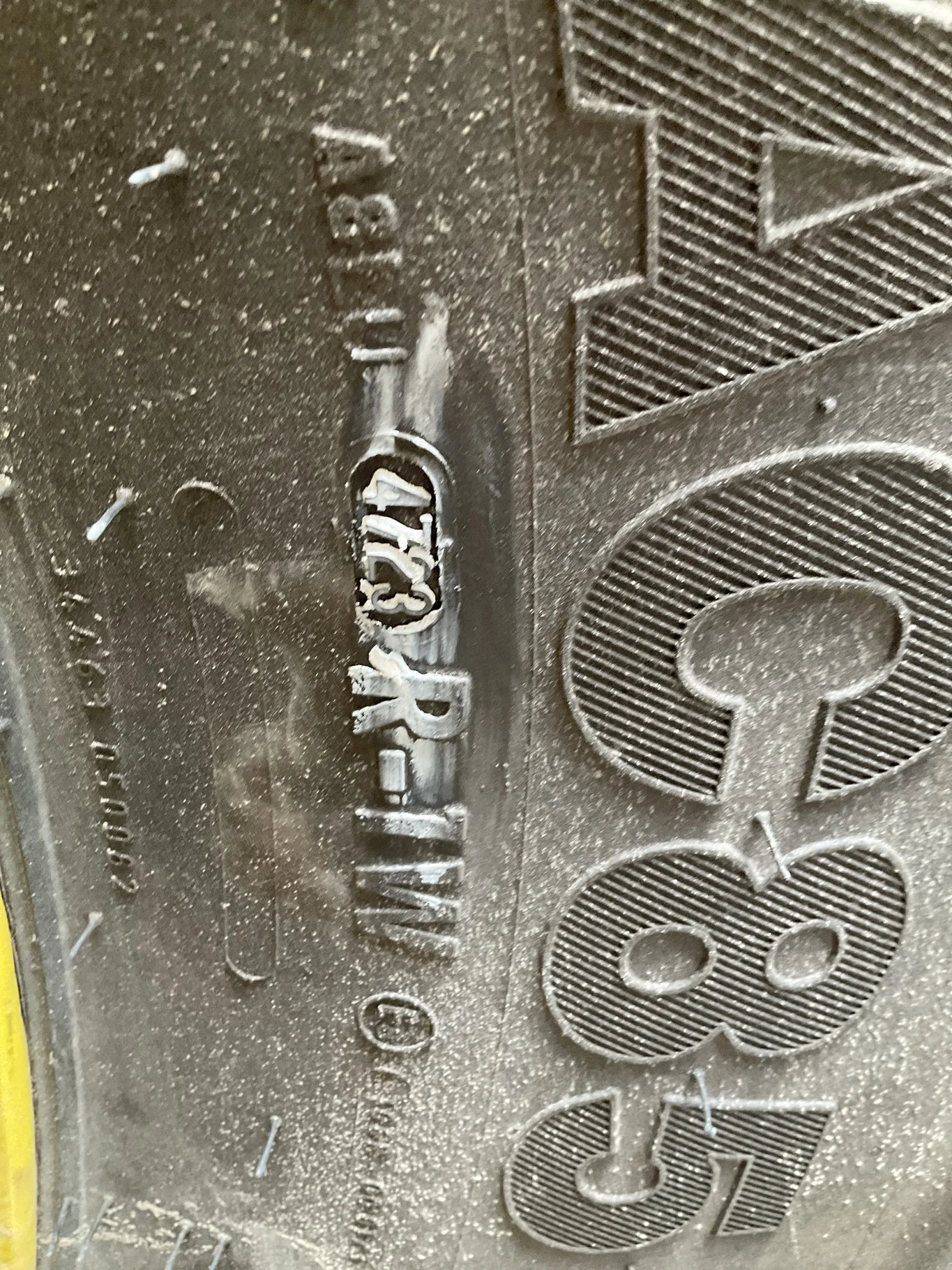 Used 380/90R46 159A8 Mitas AC85 TL R-1W 90-95% On 13 x 46 12-32.047-30.078 3"BS Moveero Yellow image 3