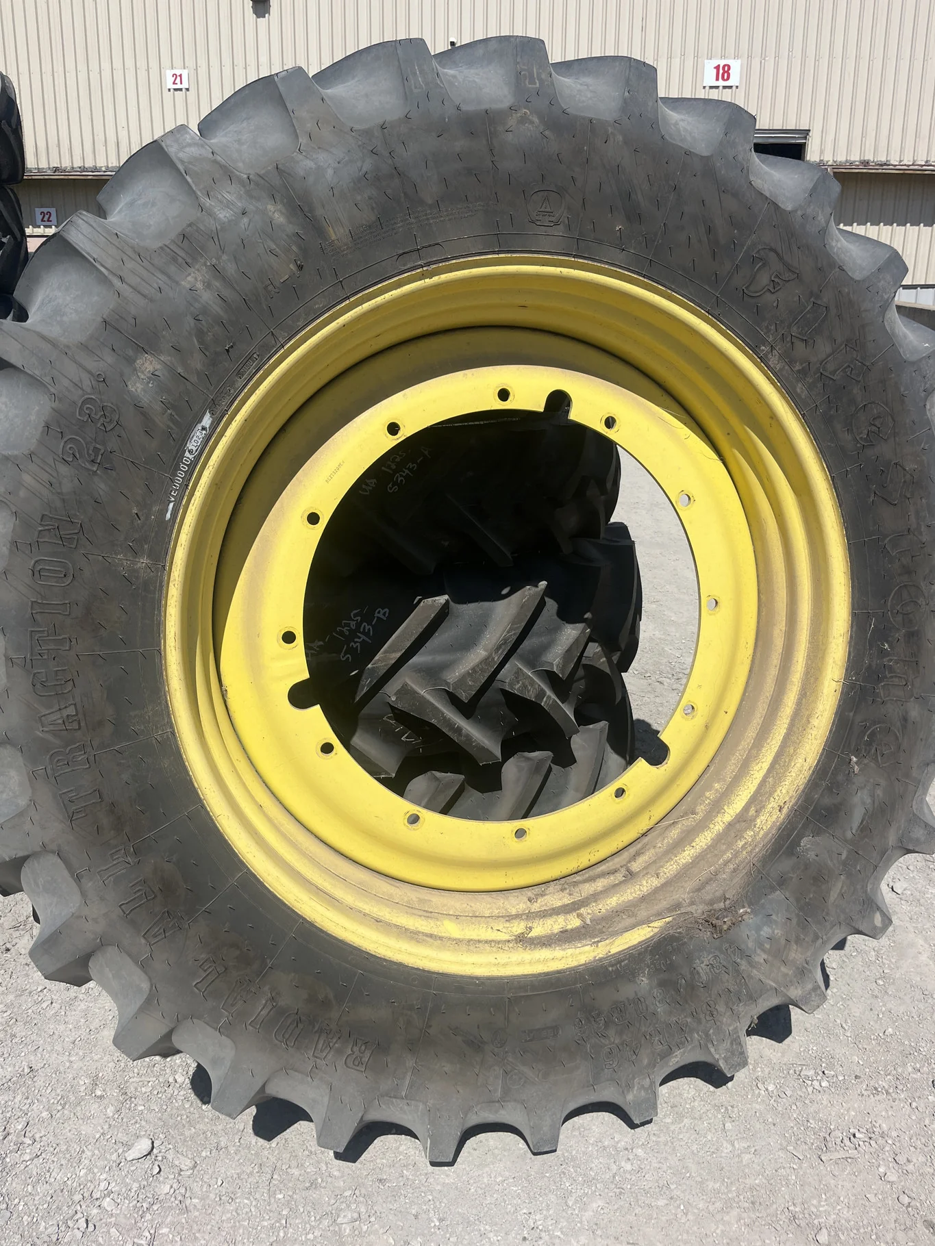 Take-Off 480/80R46 158A8 Firestone Radial AT23 TL R-1 95-100% On 16 x 46 12-32.047-30.078 6"BS Titan image 2
