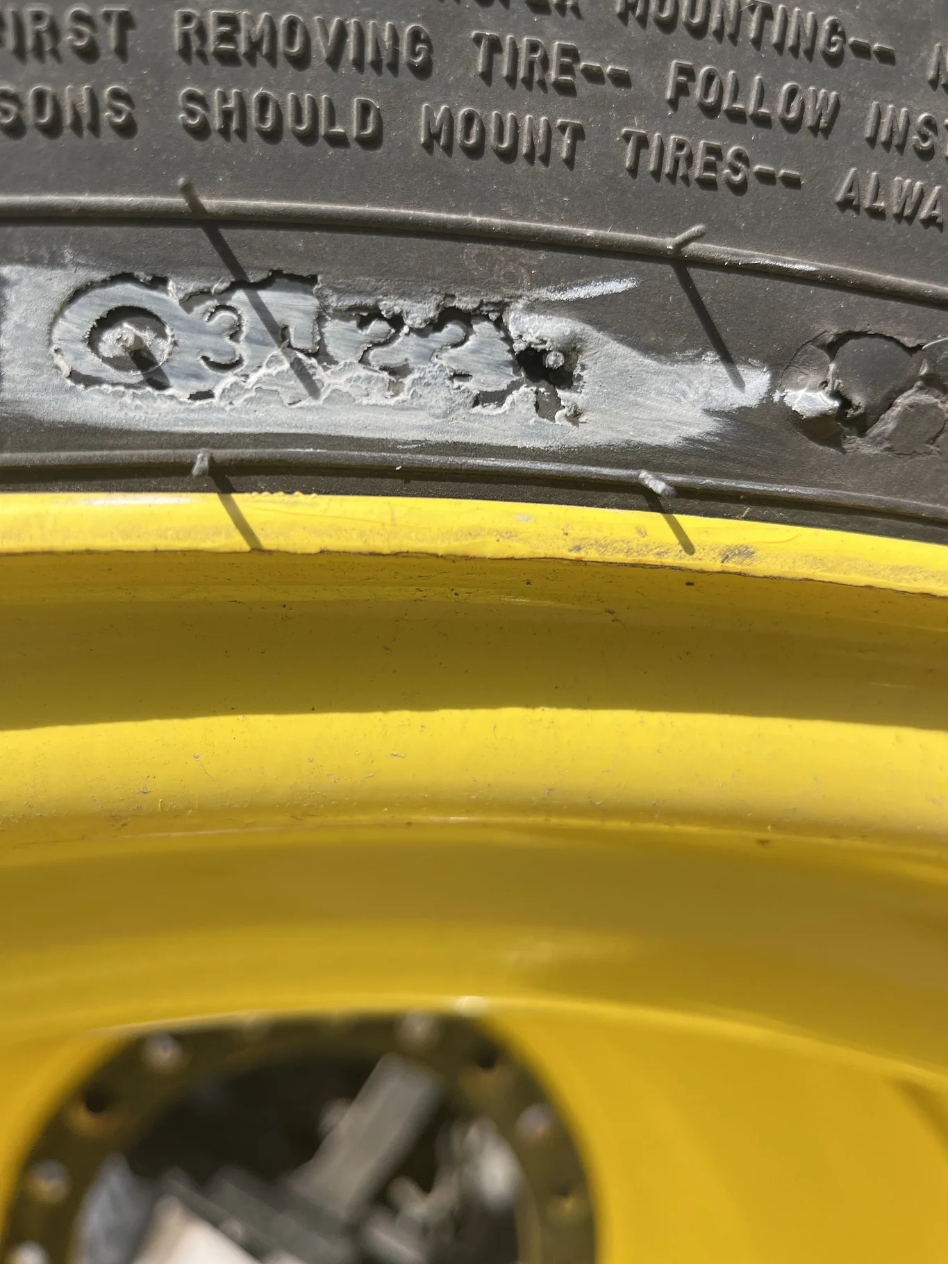 Used VF710/70R42CFO 184B Firestone Maxi Traction TL R-1W  85-90% On 25 x 42 20-18.5-15.375 -5.75"BS image 6