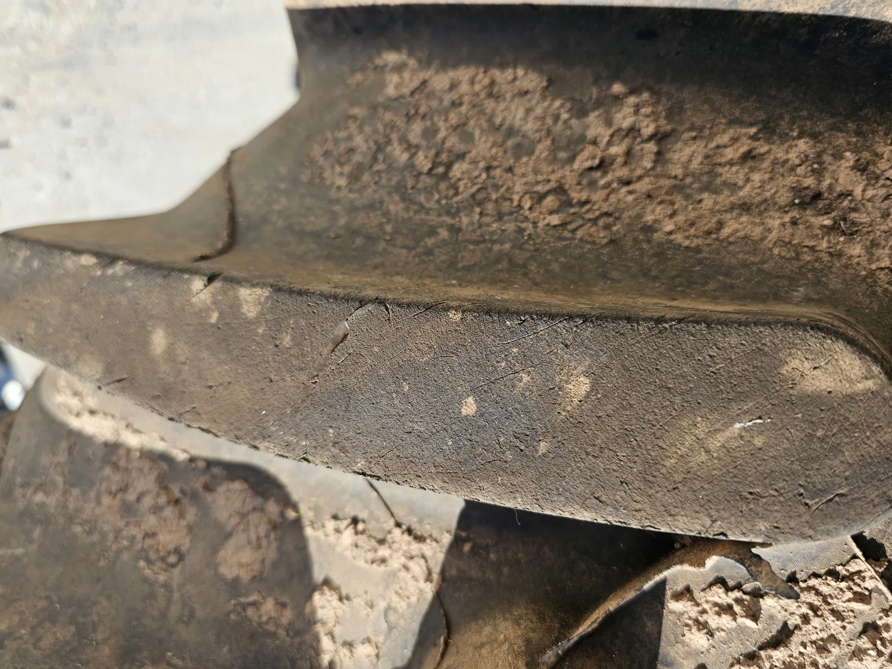 Take-Off 480/65R24 Michelin MultiBib R-1W 133D TL on a 15 X 24 Fendt Red Formed 8 Bolt Wheel(27/32") image 5
