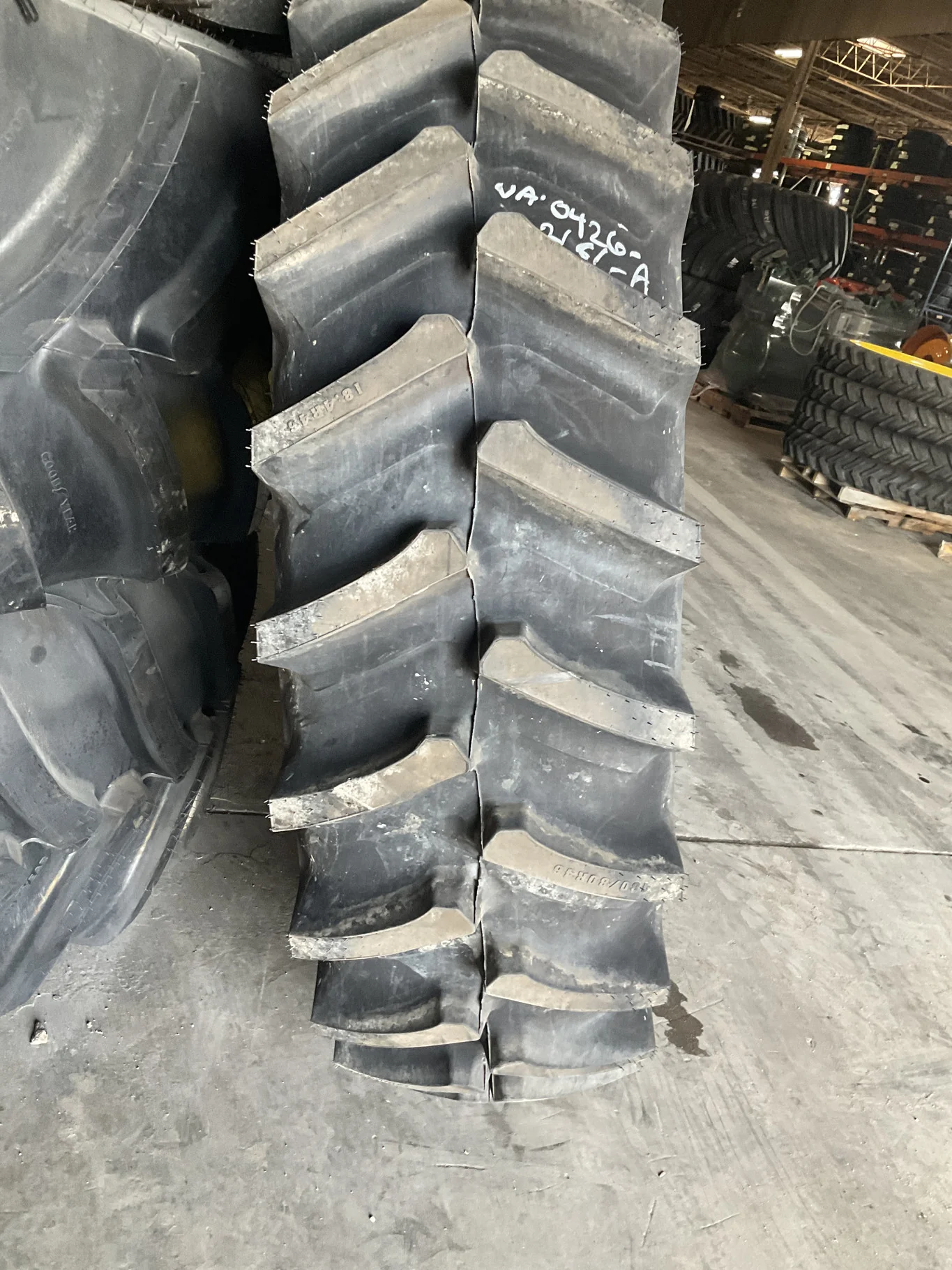 Take-Off 480/80R46 158A8 Firestone DT23 TL R-1W 95-100% On 16 x 46 10-13.19-11.07 0.75"BS YellowDual image 2