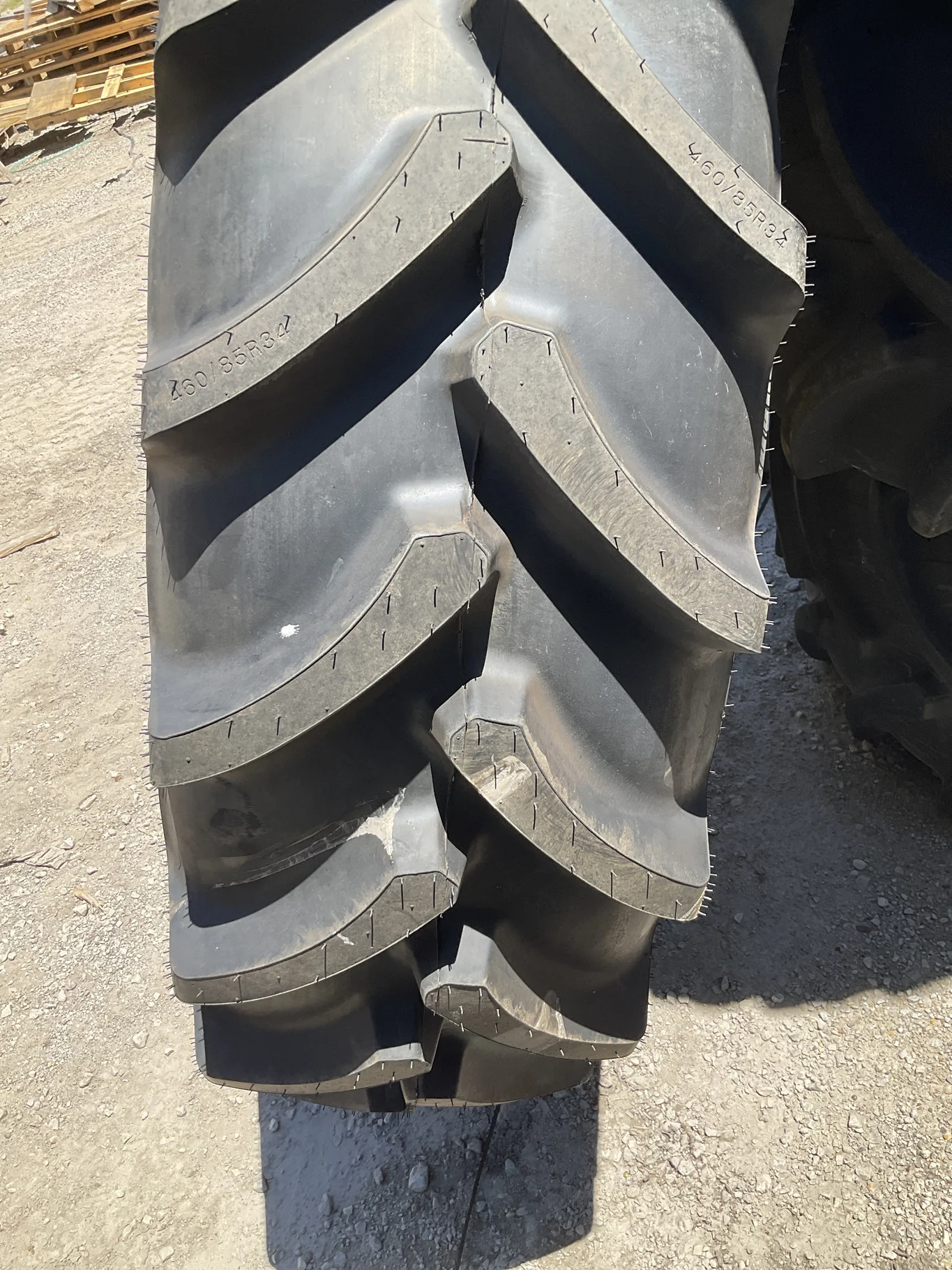 Take-off 460/85R34 147A8 Alliance Farm Pro II TL R-1W 95-100% On 15 x 34 8-8-6 Yellow Wheel image 2