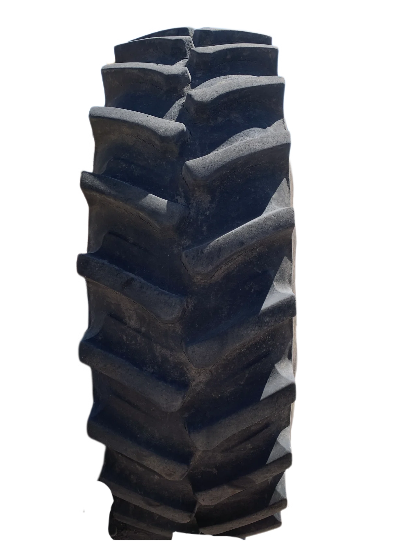 Used 580/85R42 Firestone Radial Deep Tread 23 R-1W (166B) TL 85% on 18 x 42 John Deere Yellow 20 Bo image 4