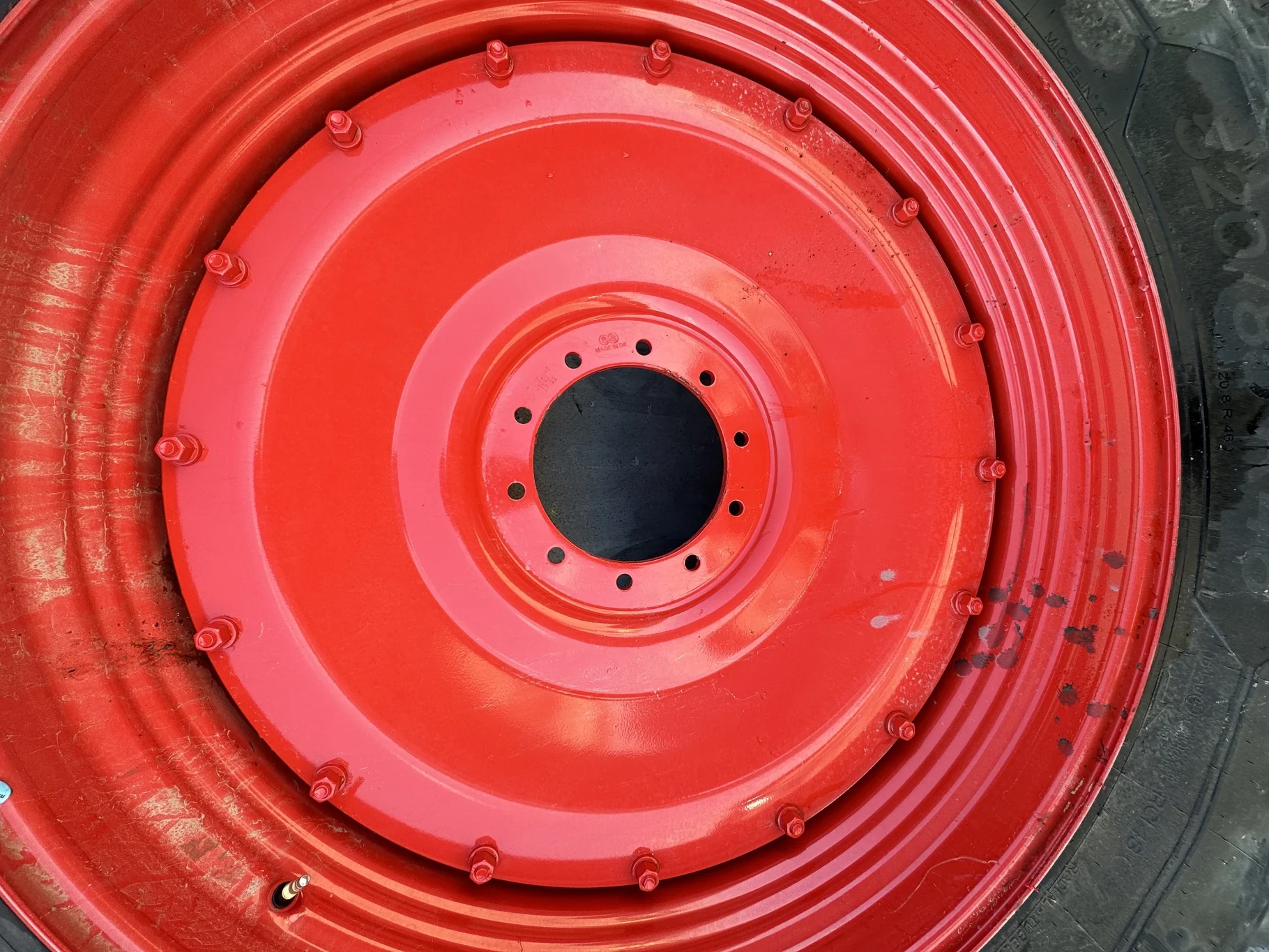 Take-Off 480/80R50 164B Michelin AgriBib 2 R-1W TL On 15 x 50 10-13.1875 Fendt Red Wheel image 4