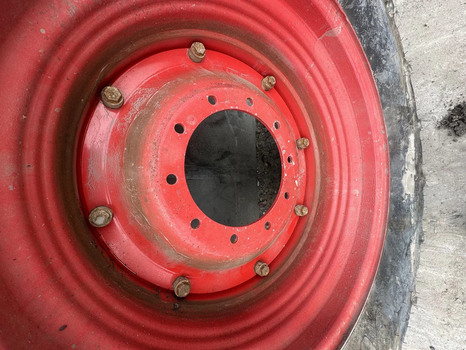 Take-Off 380/85R30 (14.9R30) Mitas AC85 135A8/135B TL On 13 X 30 10-13.19-11.07 Red Rail Wheel/Disc image 10