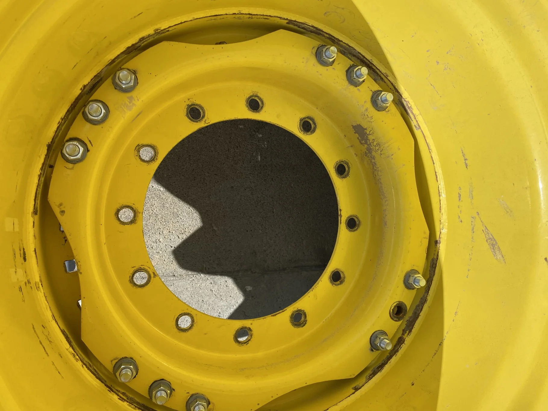 Used LSW 710/60R30 Goodyear Super Traction Radial (177D) 85% mounted on 25 x 30 JD Yellow 12 B image 8