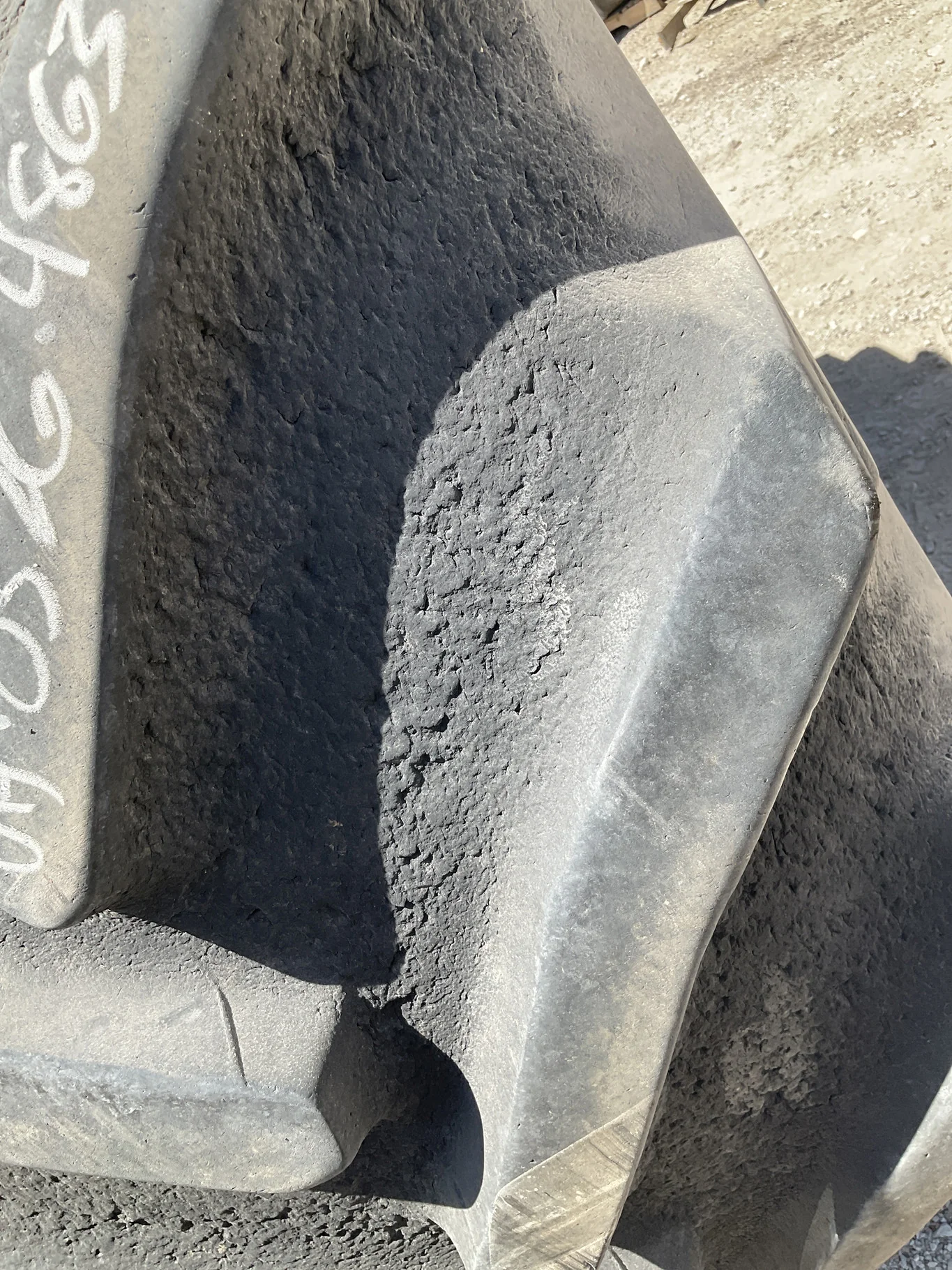 Used 710/70R38 166A8 Goodyear DT820 TL R-1W70-75% On 23 x 38 12-32.047-30.08 Rim & Rail Yellow Wheel image 5
