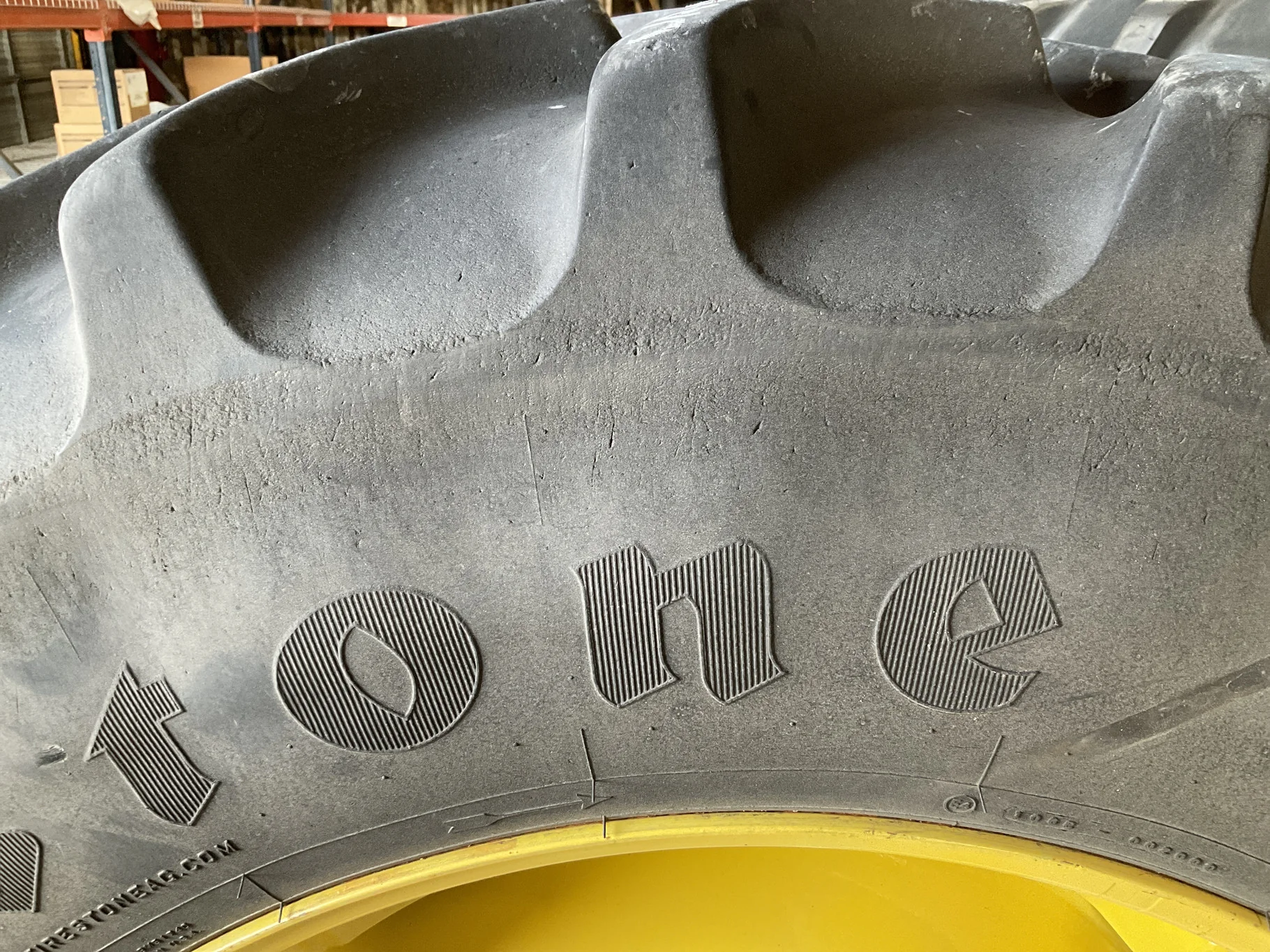 Used 420/85R34 147B Firestone Radial ATDT TL R-1W 80-85% On 15 X 34 10-13.19-11.07 13"BS Titan image 3
