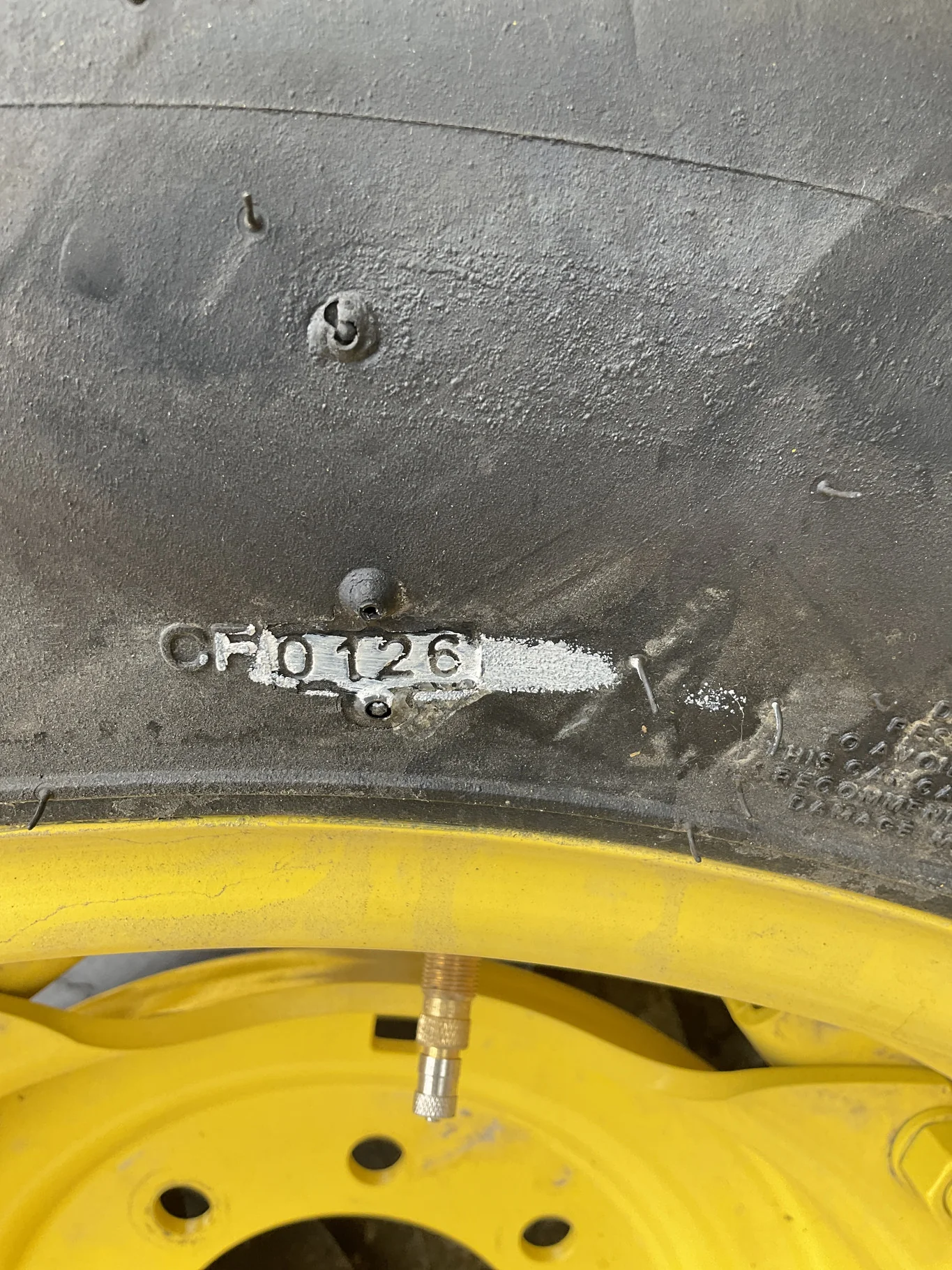 Take-Off 16.9-24 8ply Goodyear Industrial Tractor Lug TL R-4 95-100% On 15 x 24 8-8-6 6.5"BS Moveero image 3