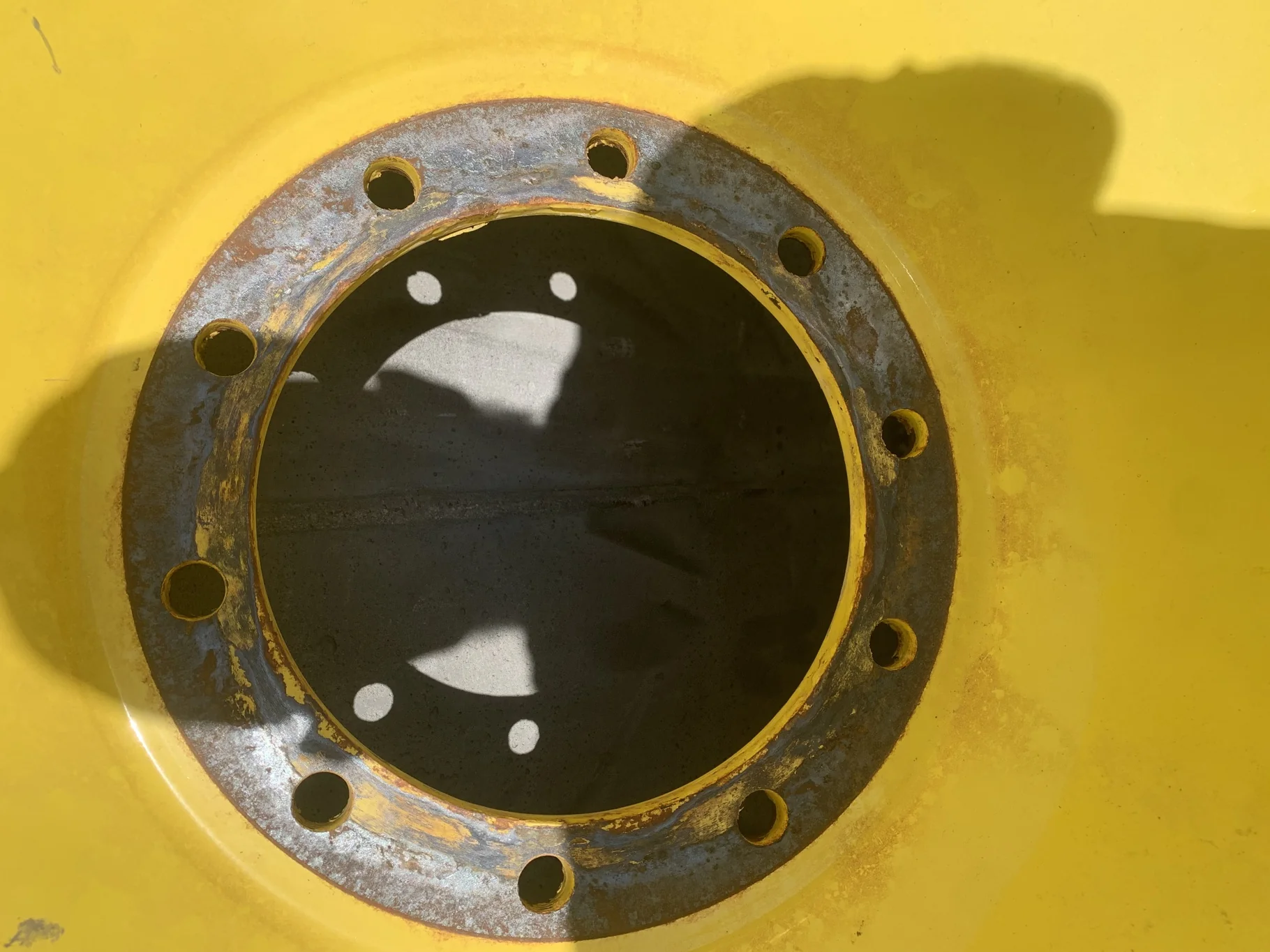 Used 650/65R42 Trelleborg TM800 High Speed R-1W (158D) TL 75% on a 18 x 42 JD Yellow10 Bolt (. image 3
