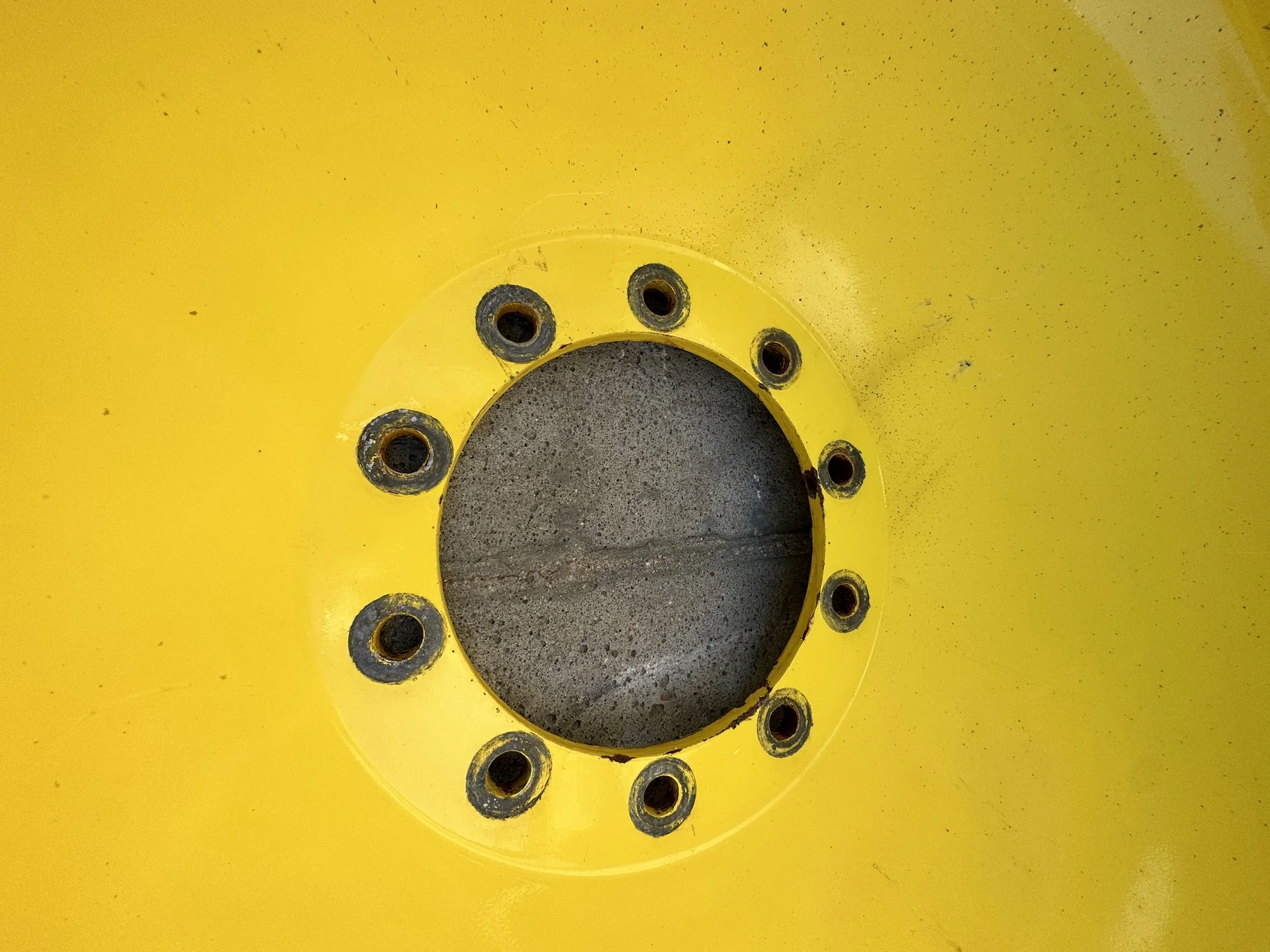 Used 520/85R42 Firestone Radial All Traction 23 R-1 157B TL 75% on 18 x 42 John Deere Yellow10 Bolt image 3