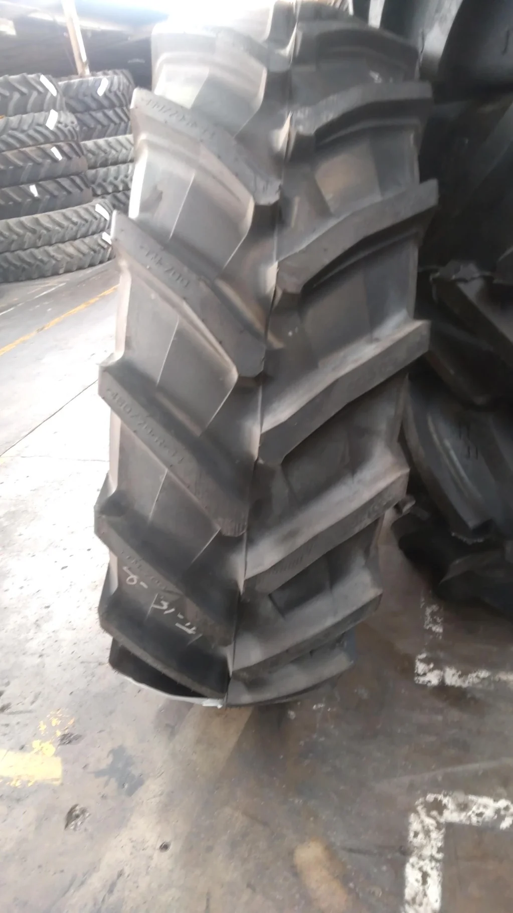 Take-Off 480/70R34 143A8/B Trelleborg TM700 R-1W TL On 15 X 34 8-8-6 4/2 Rail Yellow Wheel w/ Disc image 4