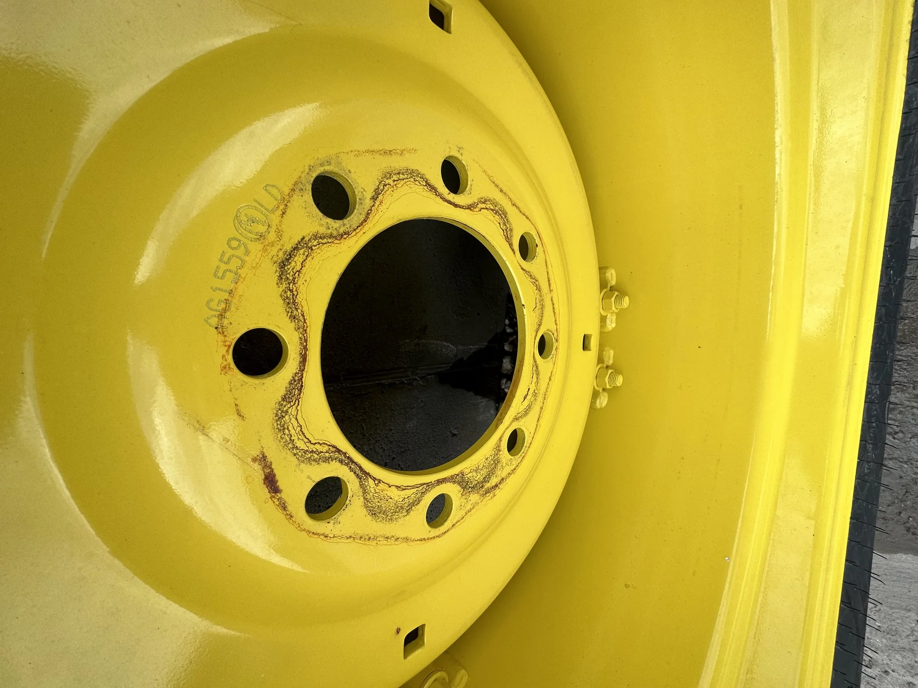 Take-Off 16.9-28 Galaxy Agritrac 2 R-1 D(6Ply) TL on a 15 X 28 JD GKN Wheel (2 Bolt) with a 28/30" image 3