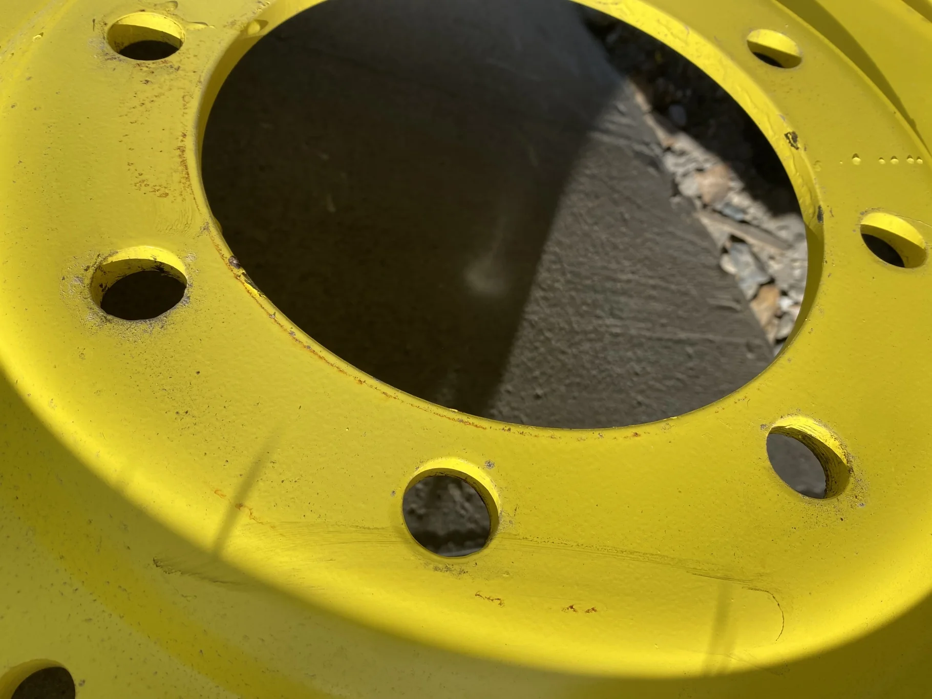 Take-Off 320/90R42 Firestone Radial 9000 R-1W 139B on 10 X 42 8-10.82-8.78 GKN Yellow Wheel w/ Disc image 13