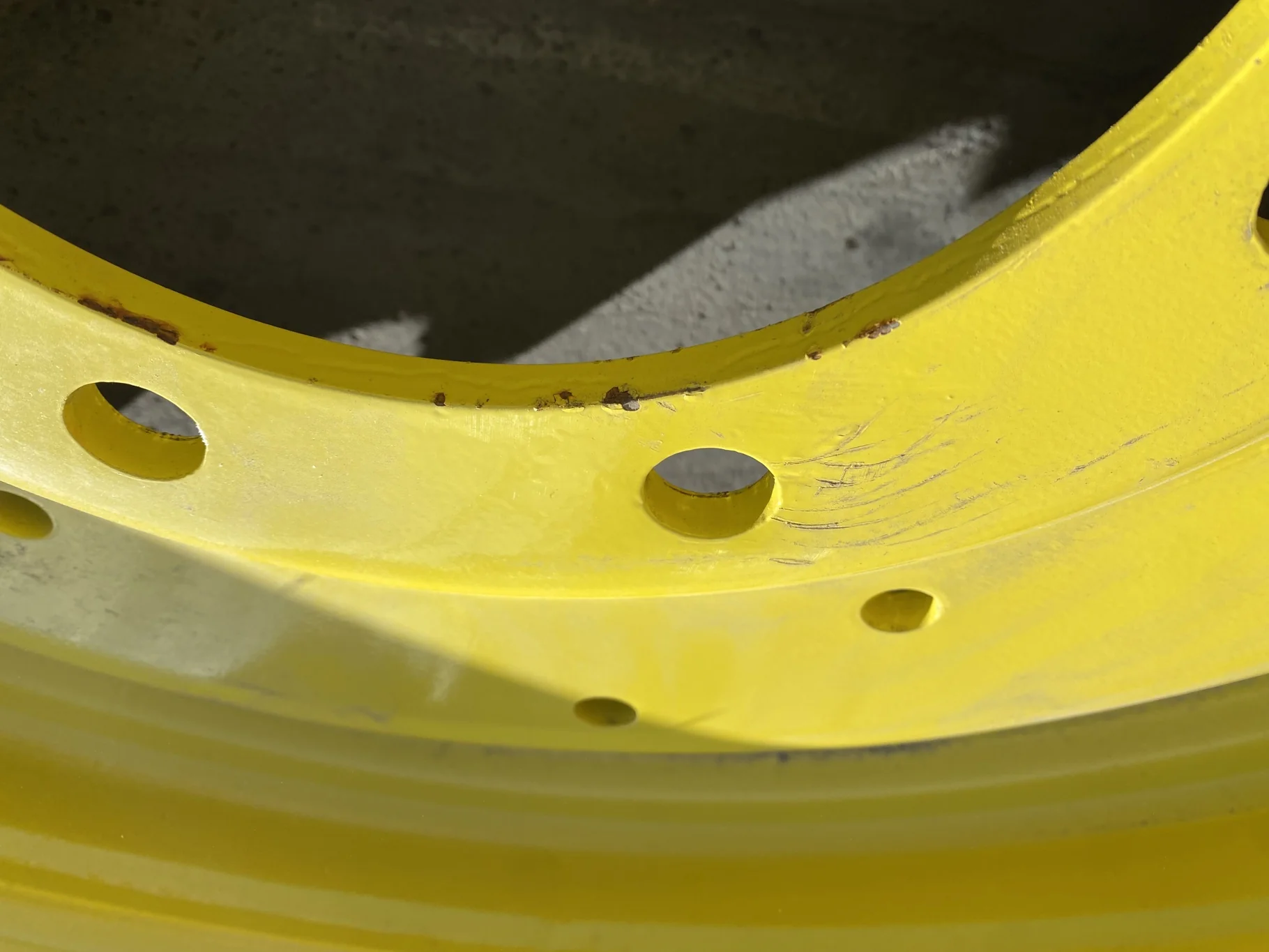 Take-Off 320/90R42 Firestone Radial 9000 R-1W 139B on 10 X 42 8-10.82-8.78 GKN Yellow Wheel w/ Disc image 7