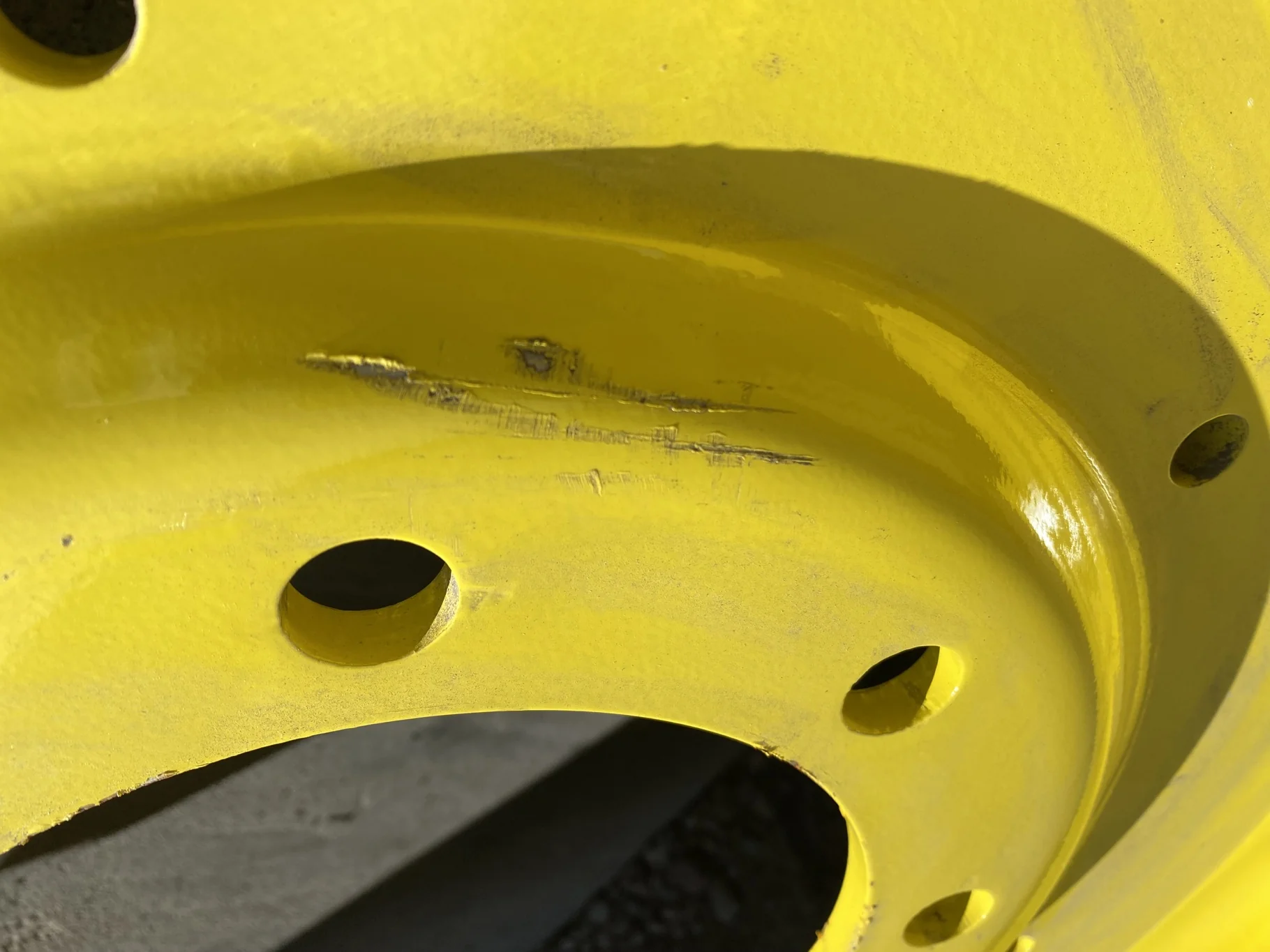 Take-Off 320/90R42 Firestone Radial 9000 R-1W 139B on 10 X 42 8-10.82-8.78 GKN Yellow Wheel w/ Disc image 8