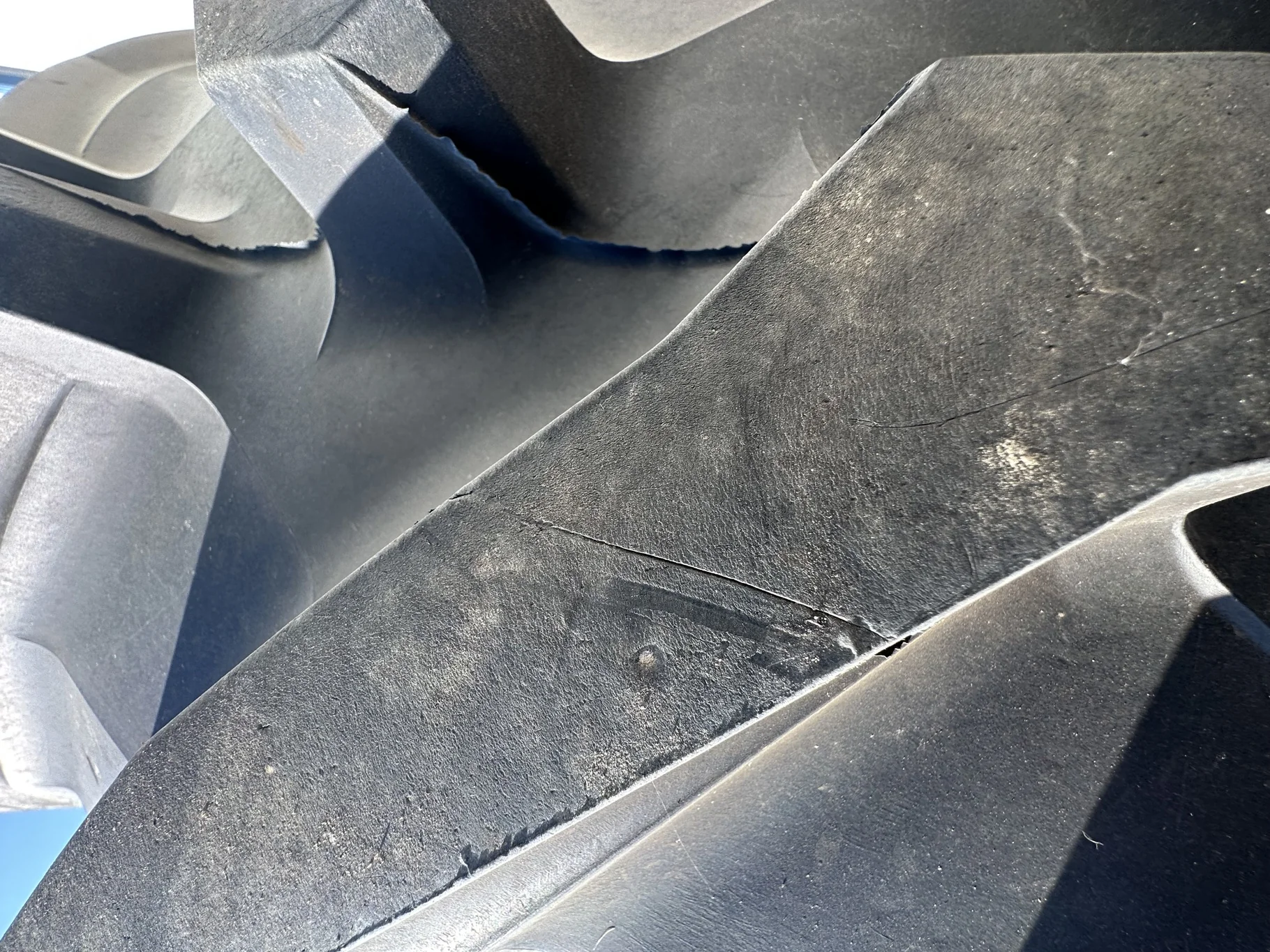 USED 580/70R38 Trelleborg TM700 Progressive Traction R-1W 155D TL 98% on a 18 X 38 Formed Plate 10 b image 6