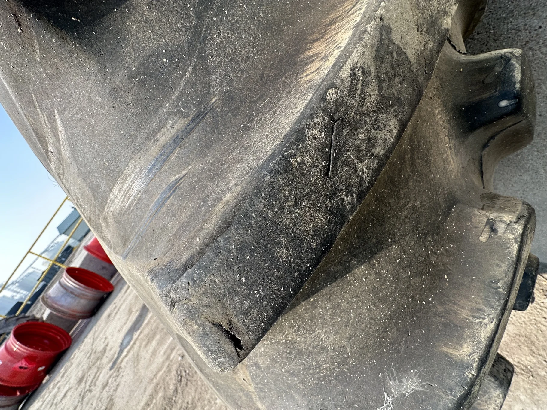 Used 520/85R42 Firestone Radial Deep Tread 23 R-1W 167B TL 80% on 18 x 42 John Deere Yellow 10 Bolt image 7
