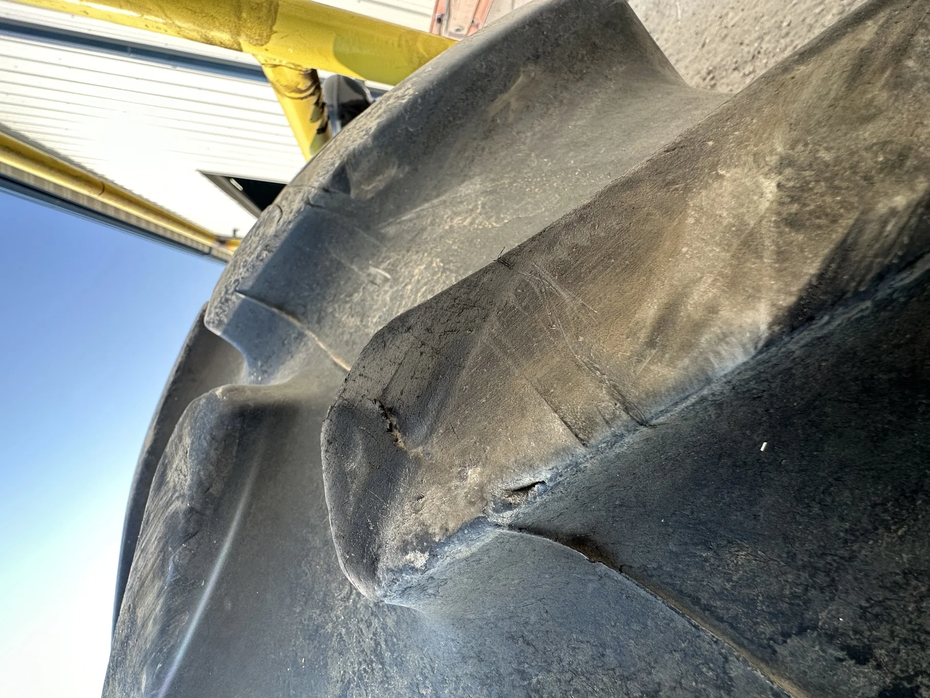 Used 520/85R42 Firestone Radial Deep Tread 23 R-1W 167B TL 80% on 18 x 42 John Deere Yellow 10 Bolt image 9