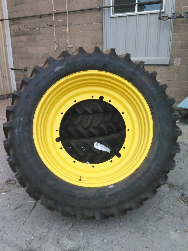 Take-Off 420/80R46 151B Firestone RAT 23 TL R-1 95-100% On 13 x 46 12-32.047-30.078 R&R Yellow Wheel