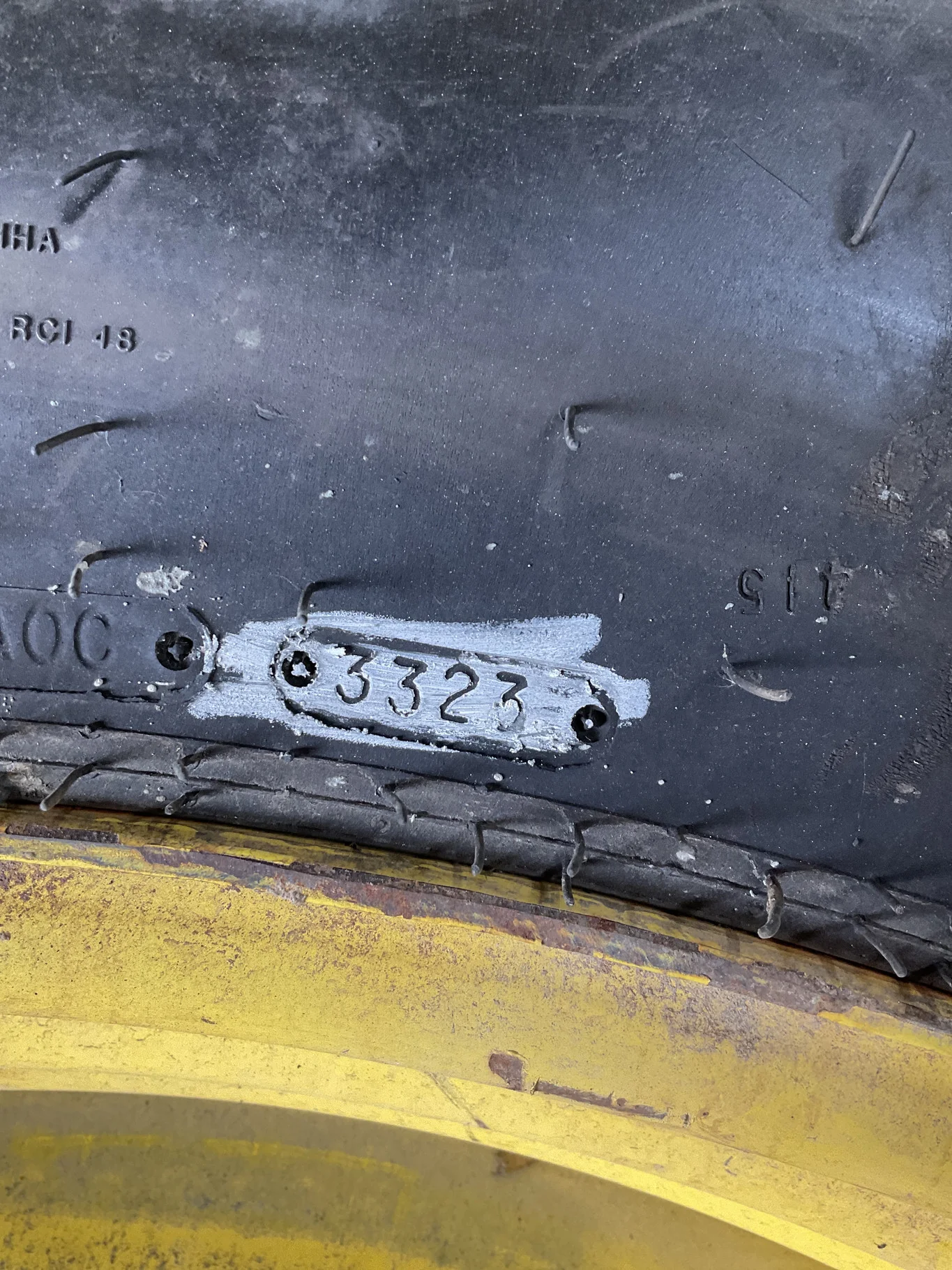 Used LSW650/70R46 181D Goodyear Optitrac TL R-1W 90-95% On 21 x 46 12-15.748-13.829 5"BS Titan image 3