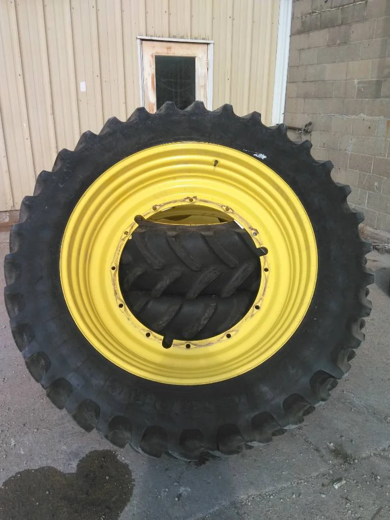 Used 14.9R46 145A8 Firestone RAT 23 TL R-1 95-100% On 13 x 46 12-32.047-30.078 Rim & Rail