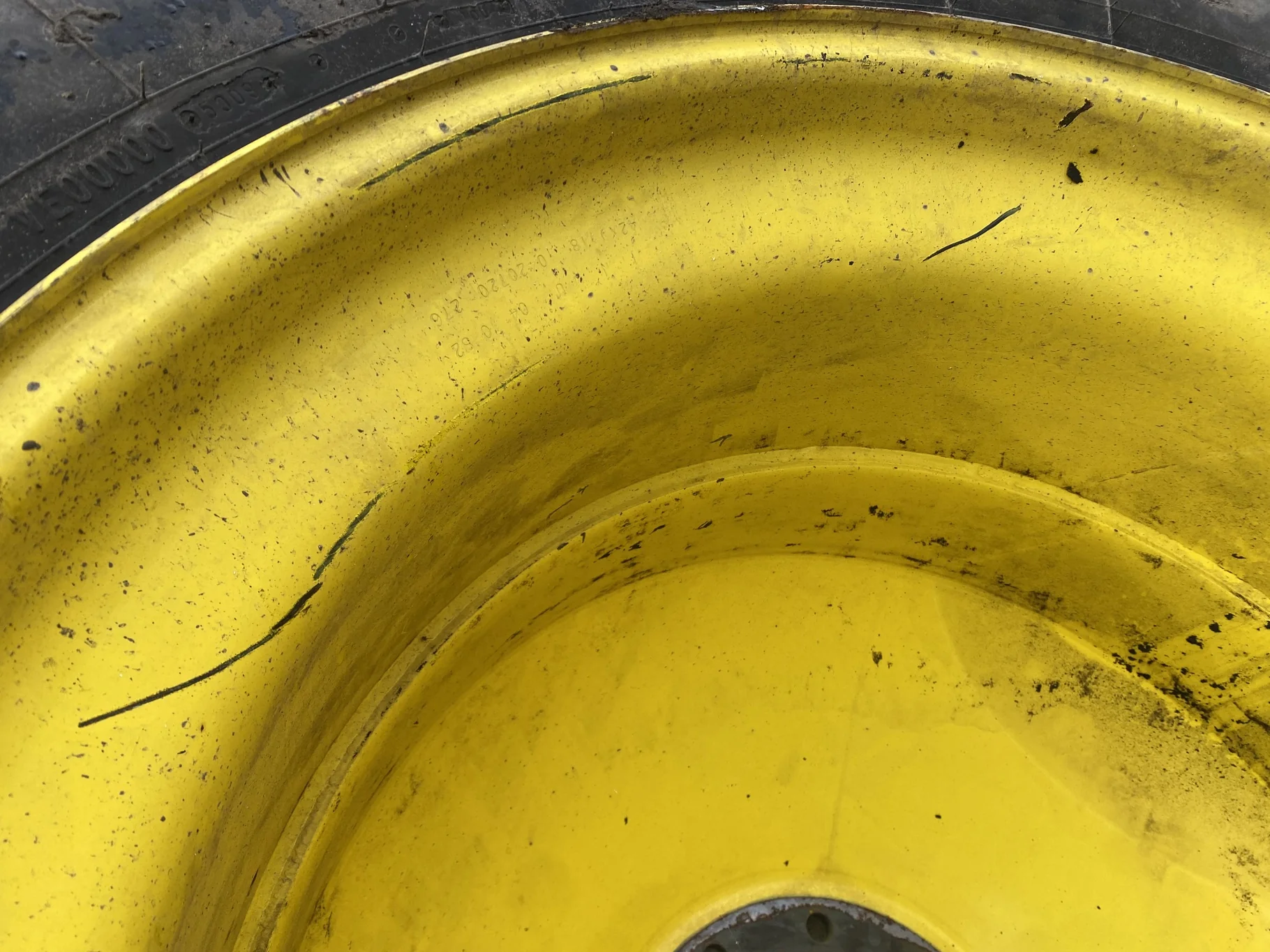 Used 520/85R42 Firestone RAT R1W 157B TL 75% on 18 x 42 JD 10-13-11 Inside Dolly Dual image 10