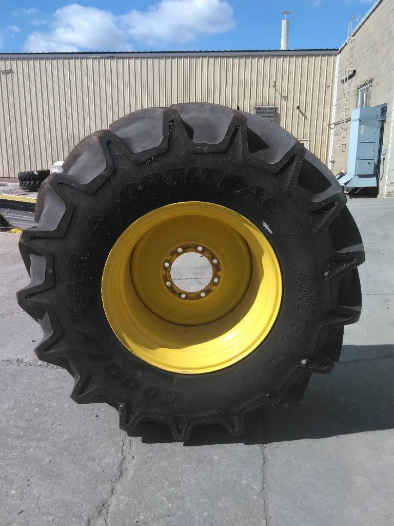 Used LSW750/60R30 180D Goodyear Optitrac TL R-1W 90-95% On 25 x 30 8-10.82-8.78 Combine Wheel image 3