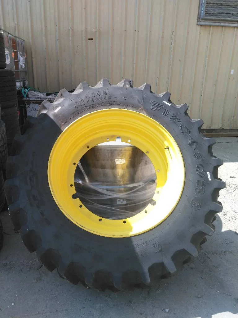 Used 480/80R42 151B Firestone Deep Tread 23 TL R-1W 85-90% On 16 x 42 12-32.047-30.078 Rim & Rail