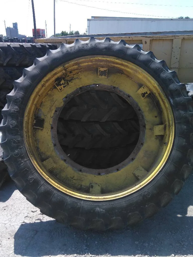 Used 320/90R54 143A8 Firestone RAT DT TL R-1W 35-40% On 10 x 54 16-37 3/8 42" Double Bevel Cast