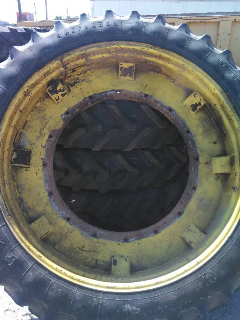 Used 320/90R54 143A8 Firestone RAT DT TL R-1W 35-40% On 10 x 54 16-37 3/8 42" Double Bevel Cast image 4