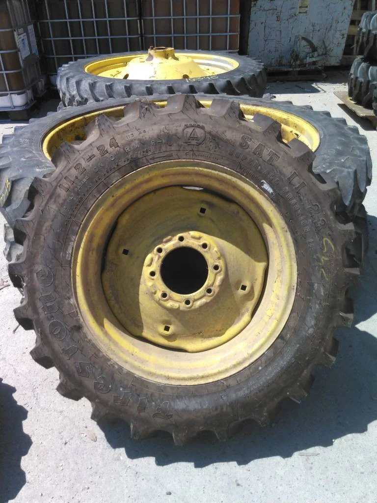 Take-Off 11.2-24 113A8 Firestone Super All Traction ll TT R-1 95-100% On 10 x 24 8-8-6 JD Yellow