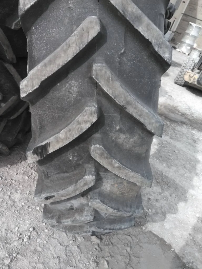 Used 480/80R50 159A8 Michelin Agribib 2 TL R-1W 80-85% On 15 x 50 12-16.732-14.620 Rim & Rail image 2