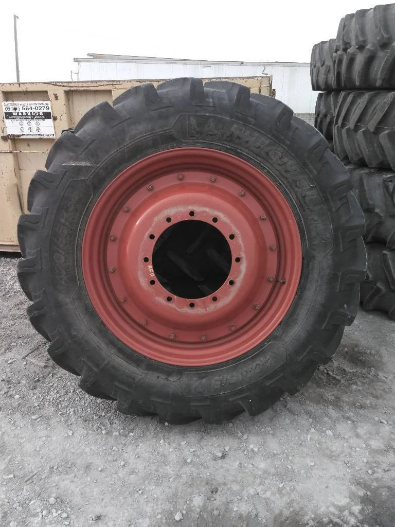 Used 420/85R38 149A8 Michelin Agribib 2 TL R-1W 80-85% On 13 x 38 12-16.732-14.040 Rim & Rail