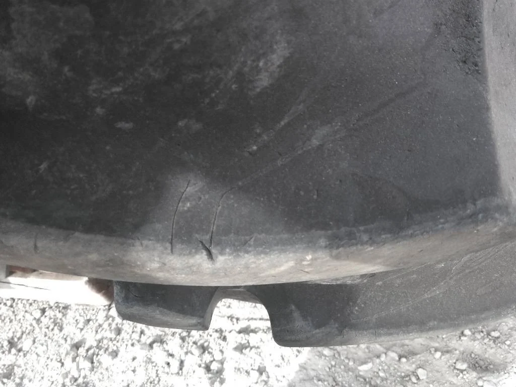 Used 380/95R38 147A8 Michelin Agribib TL R-1W 80-85% On 11 x 38 12-16.732-14.620 Rim & Rail image 3