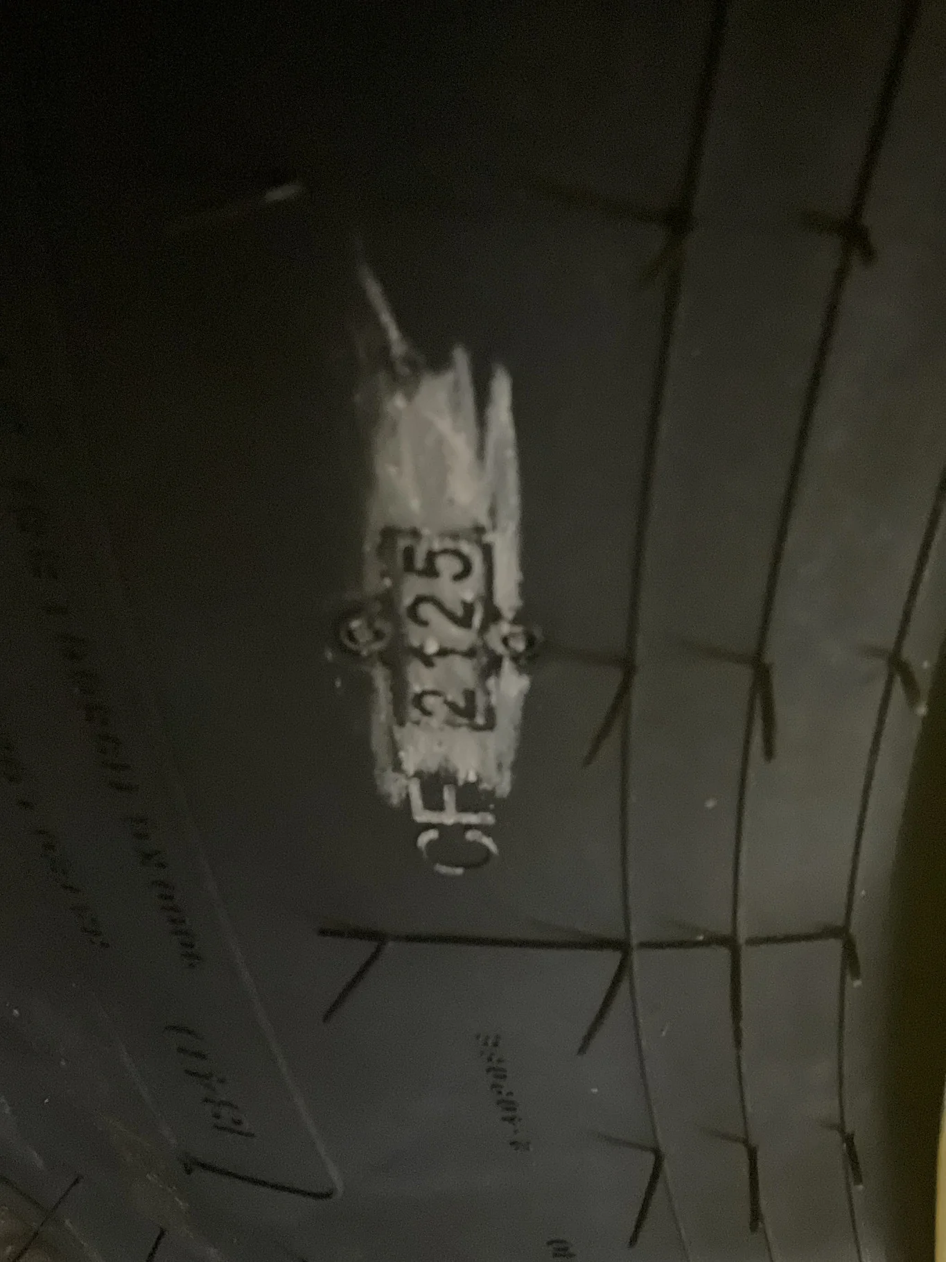 Used LSW1000/45R32 184D Goodyear Optitrac TL R-1W 95-100% On 32 x 36 12-19.685-17.651 9.375"BS image 4