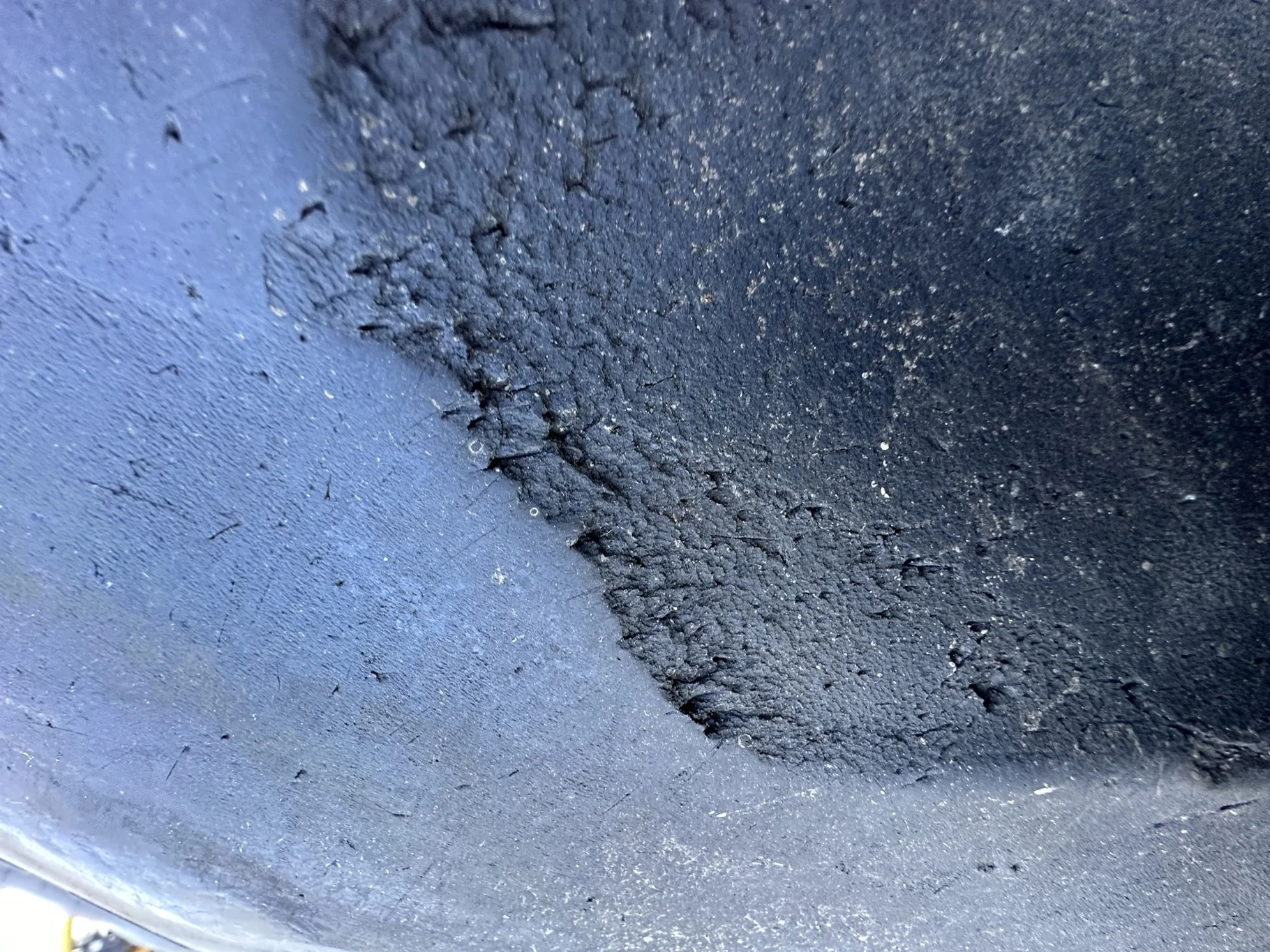 Used 650/85R38 Firestone Radial Deep Tread 23 R-1W 173B TL 85% on a 23 X 38 John Deere Yellow 20 Bol image 5