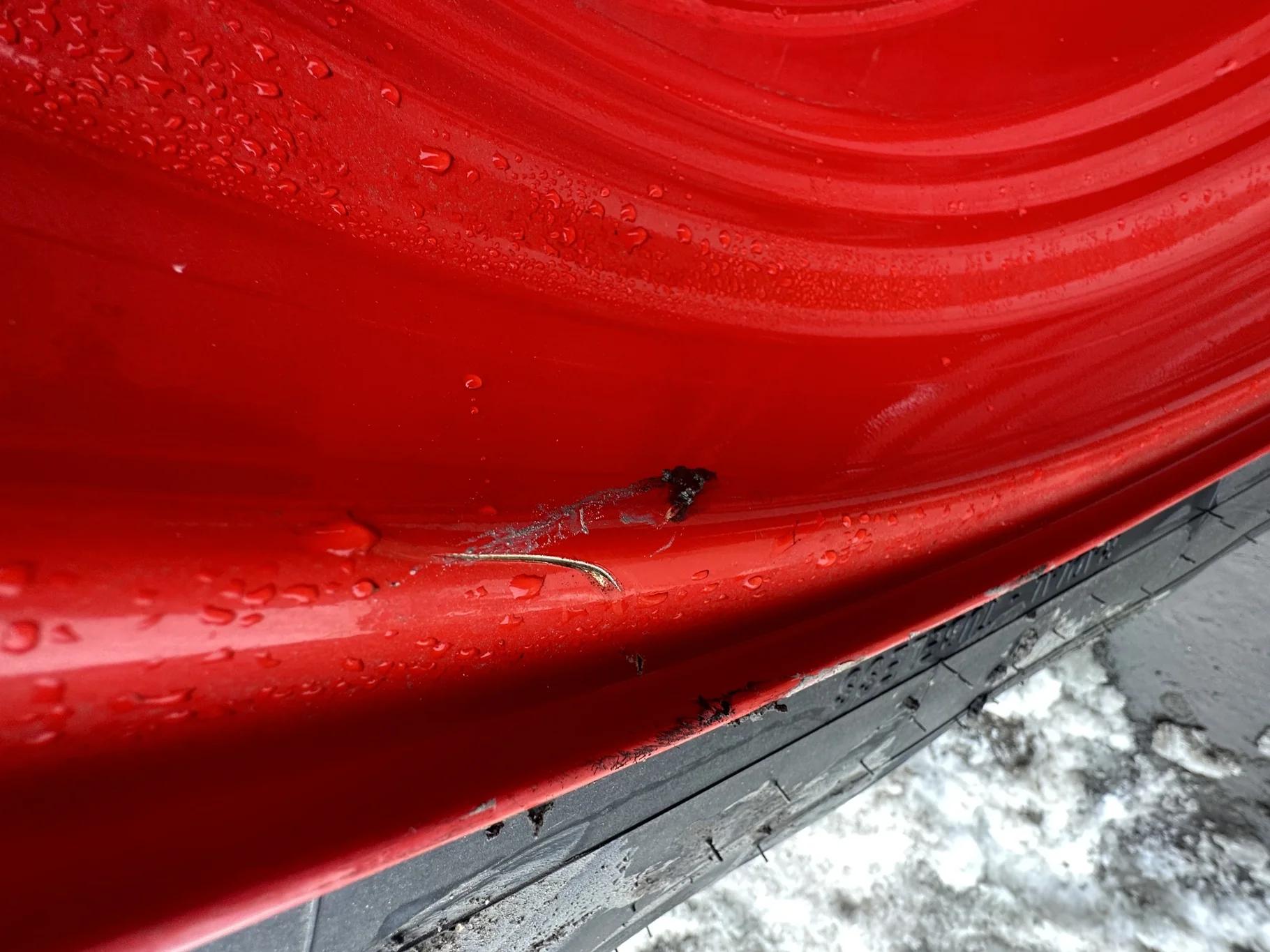 Take-Off 520/70R38 Michelin OmniBib R-1W 150D TL on18 X 38 Fendt Red 8-10.82 (.937) Dual Wheel image 2