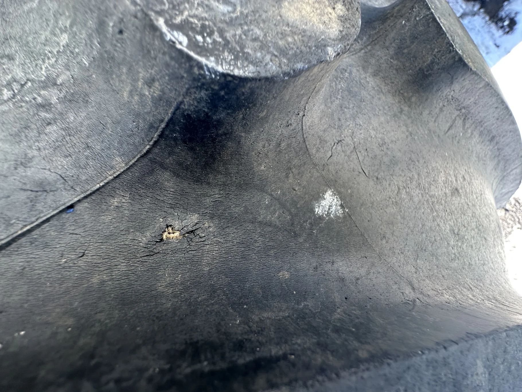 Used 650/65R38 Michelin MultiBib R1-W (157D) TL 60% On A 20 x 38 Fendt Red 10 Bolt Dual  (Stubble image 9